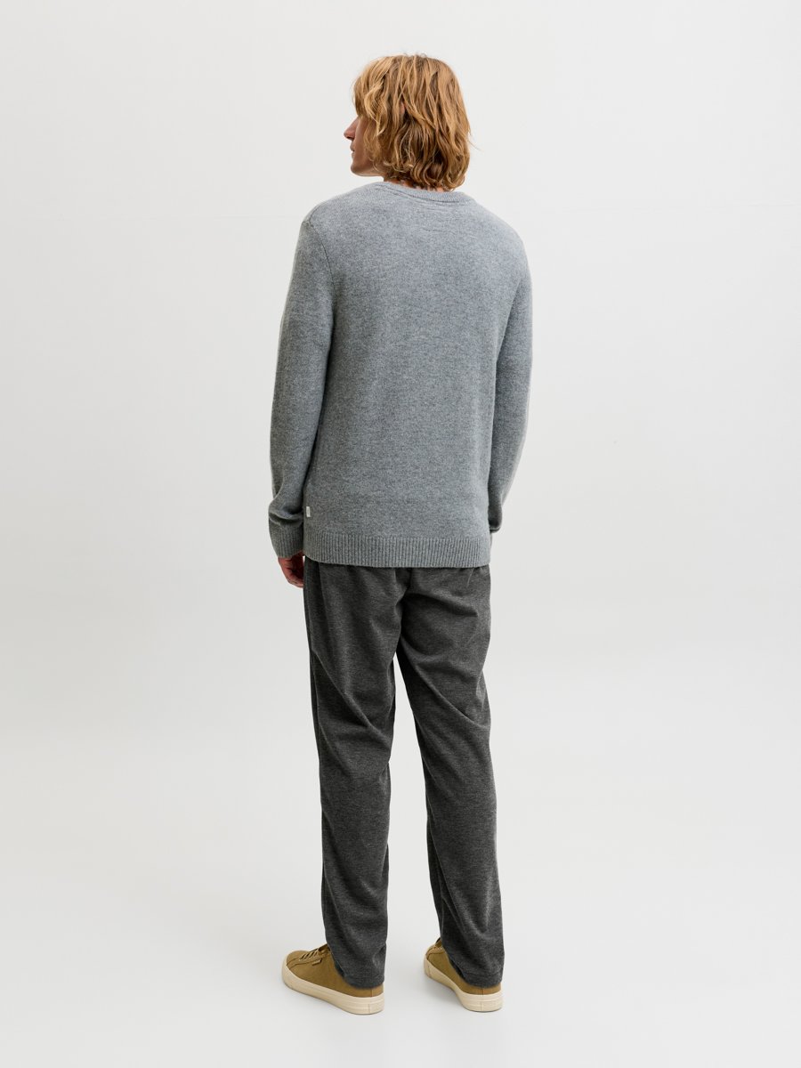 Grey Solid Chino Pants