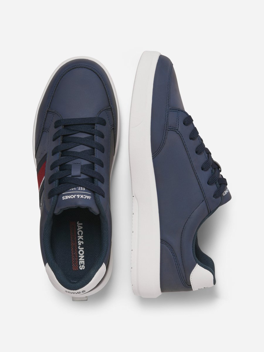 Striped Tape Lace Up Sneakers