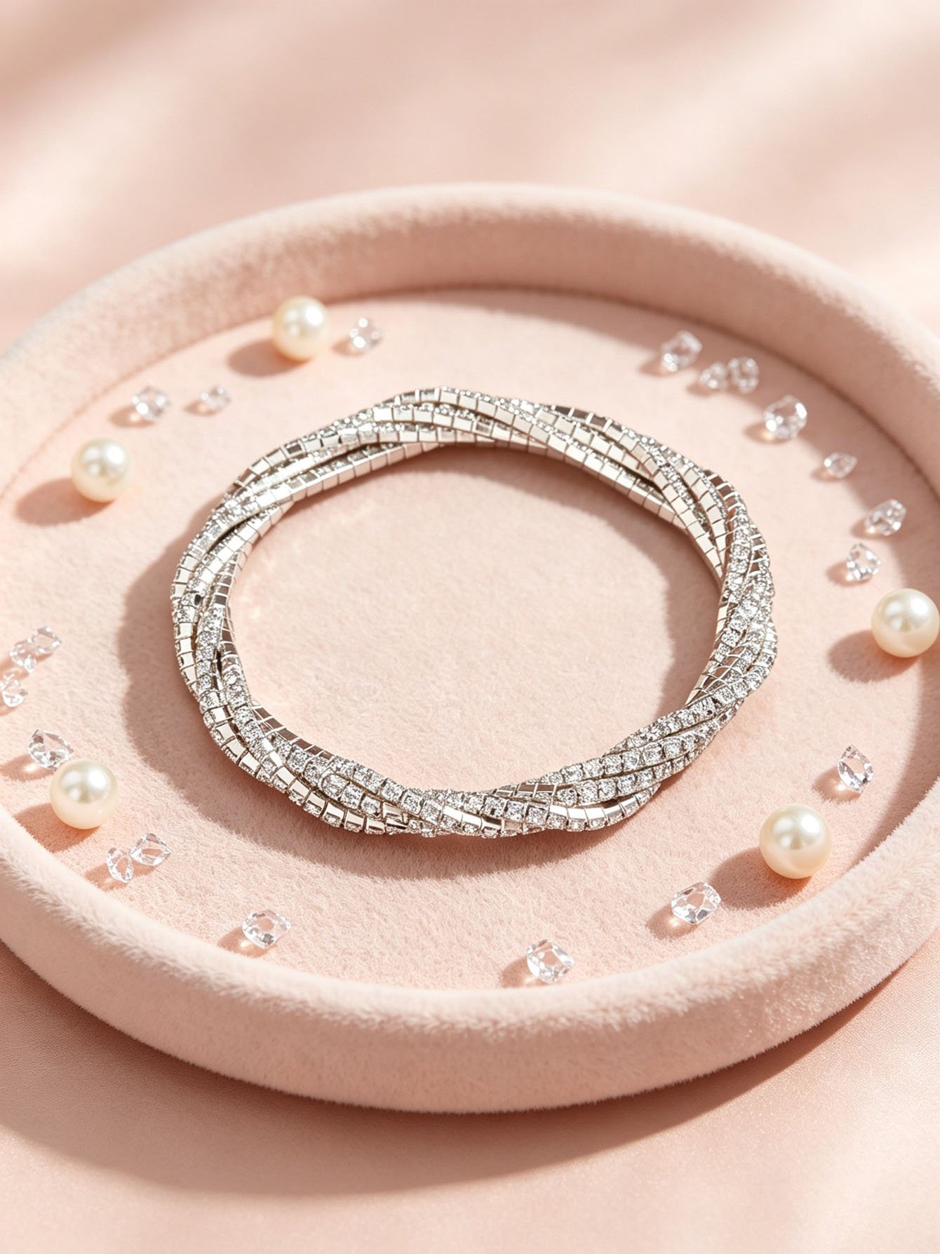 Silver Bangle Bracelet for Everyday Luxury | Casual Wear Single Piece.