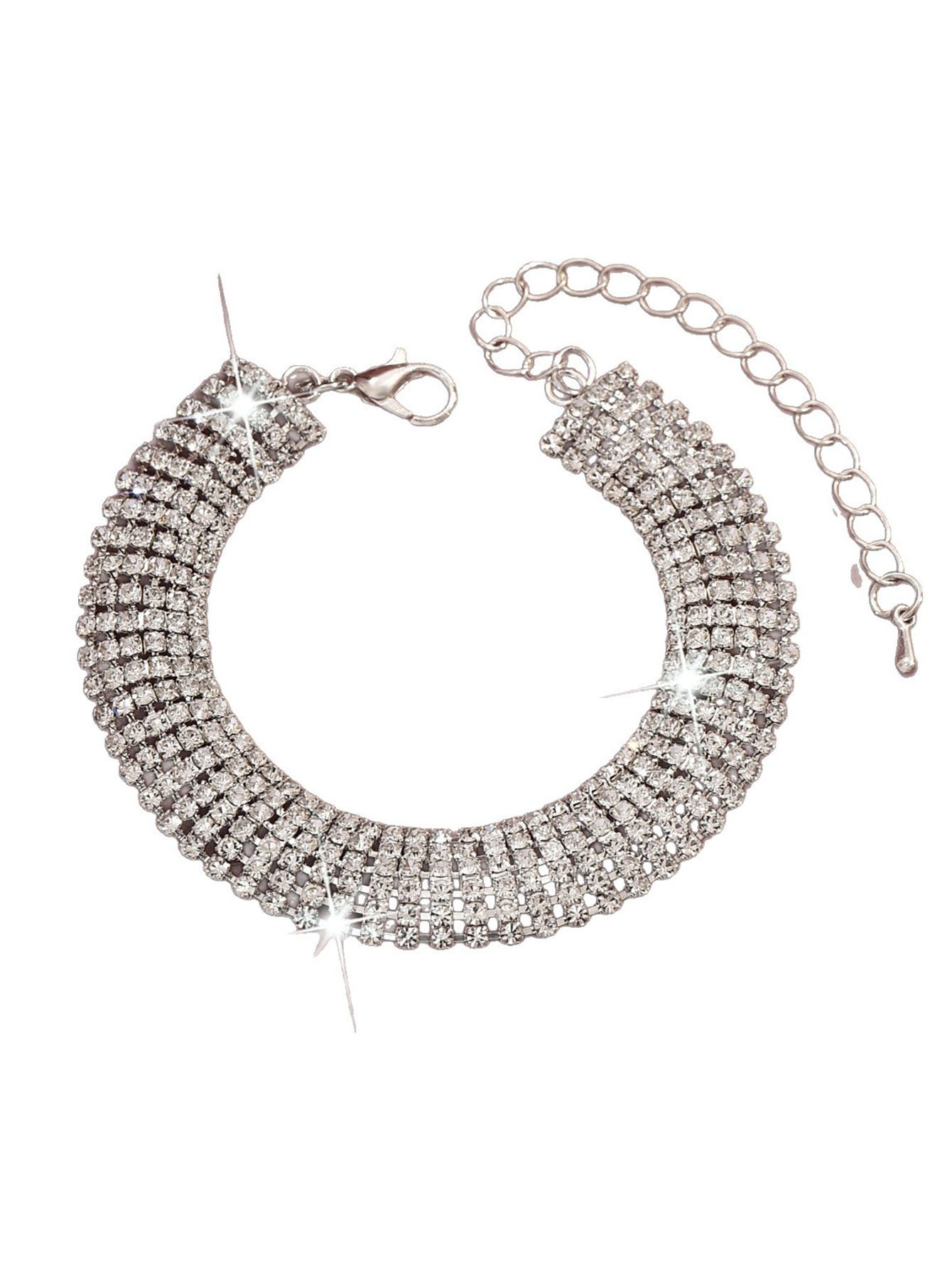Sparkling Silver Charm Bracelet for Women - Everyday Wear.