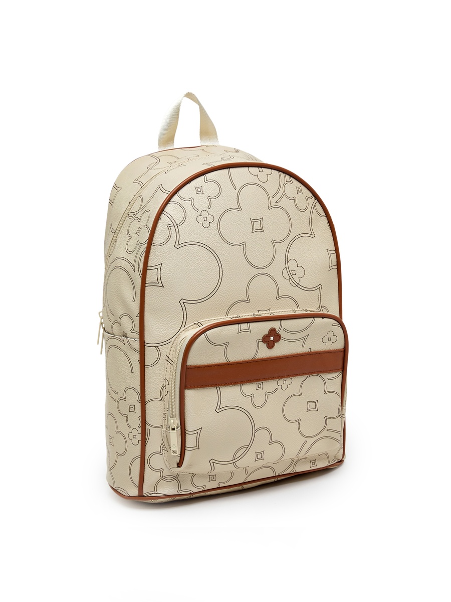 Logo Printed Front Pocket Backpack