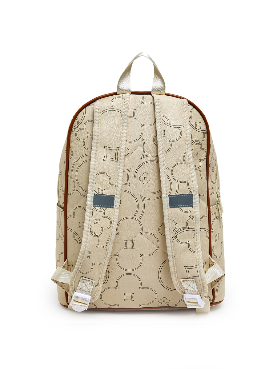 Logo Printed Front Pocket Backpack