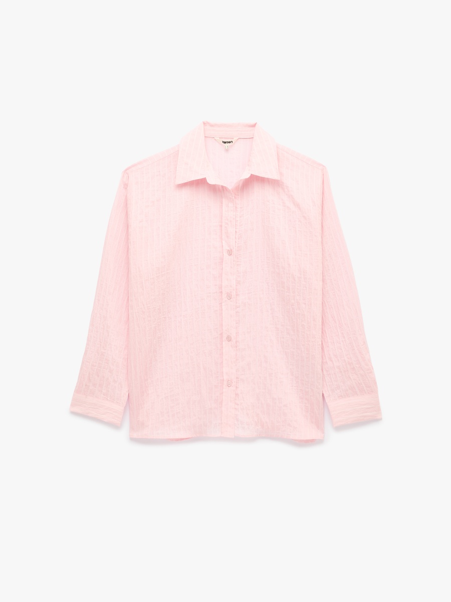 Striped Long Sleeves Oversized Shirt
