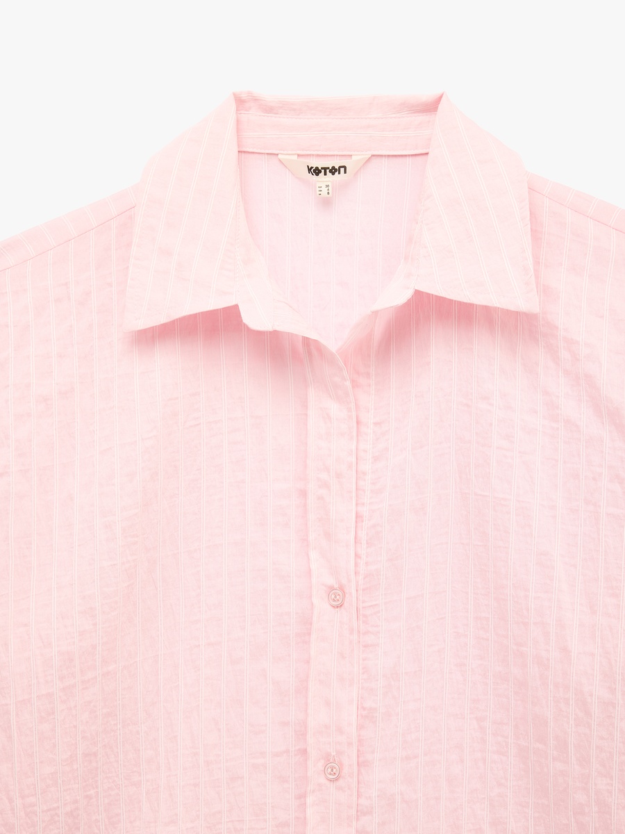 Striped Long Sleeves Oversized Shirt