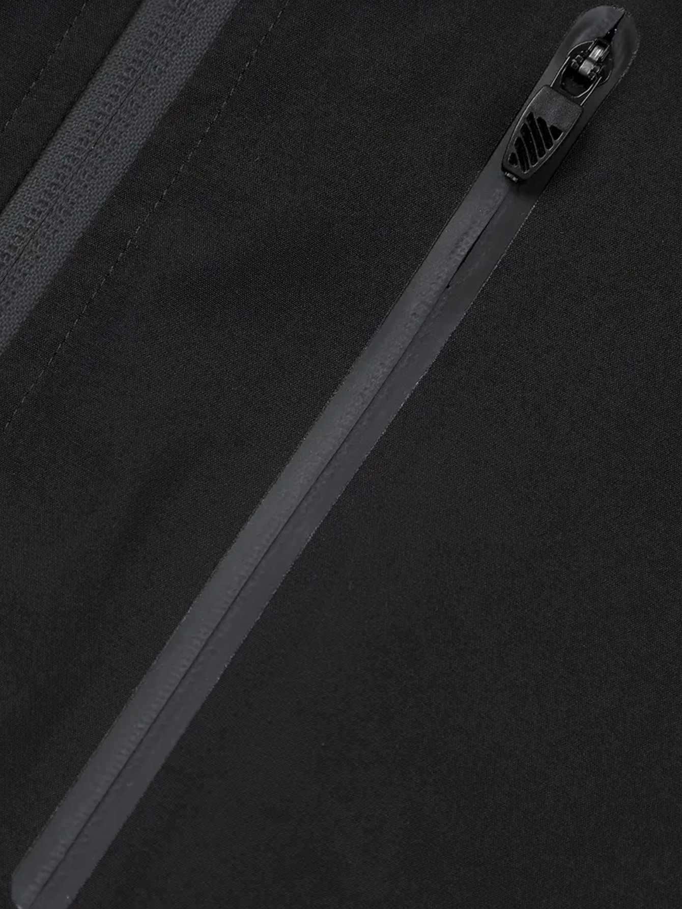 جاكيت واقي من الرياح بقبعة وسحاب بلونين للرجال