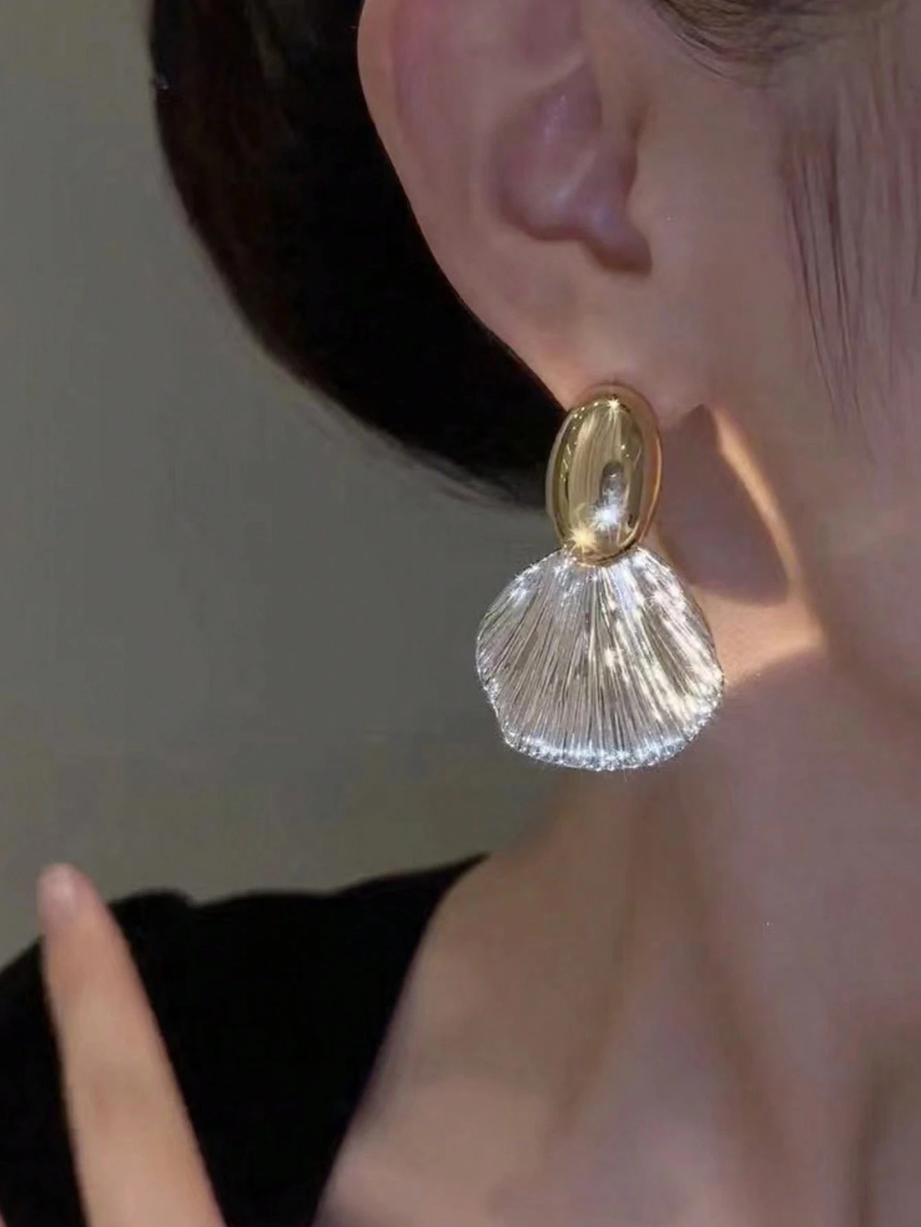 Gold and Silver Dangle Earrings for Everyday Wear.