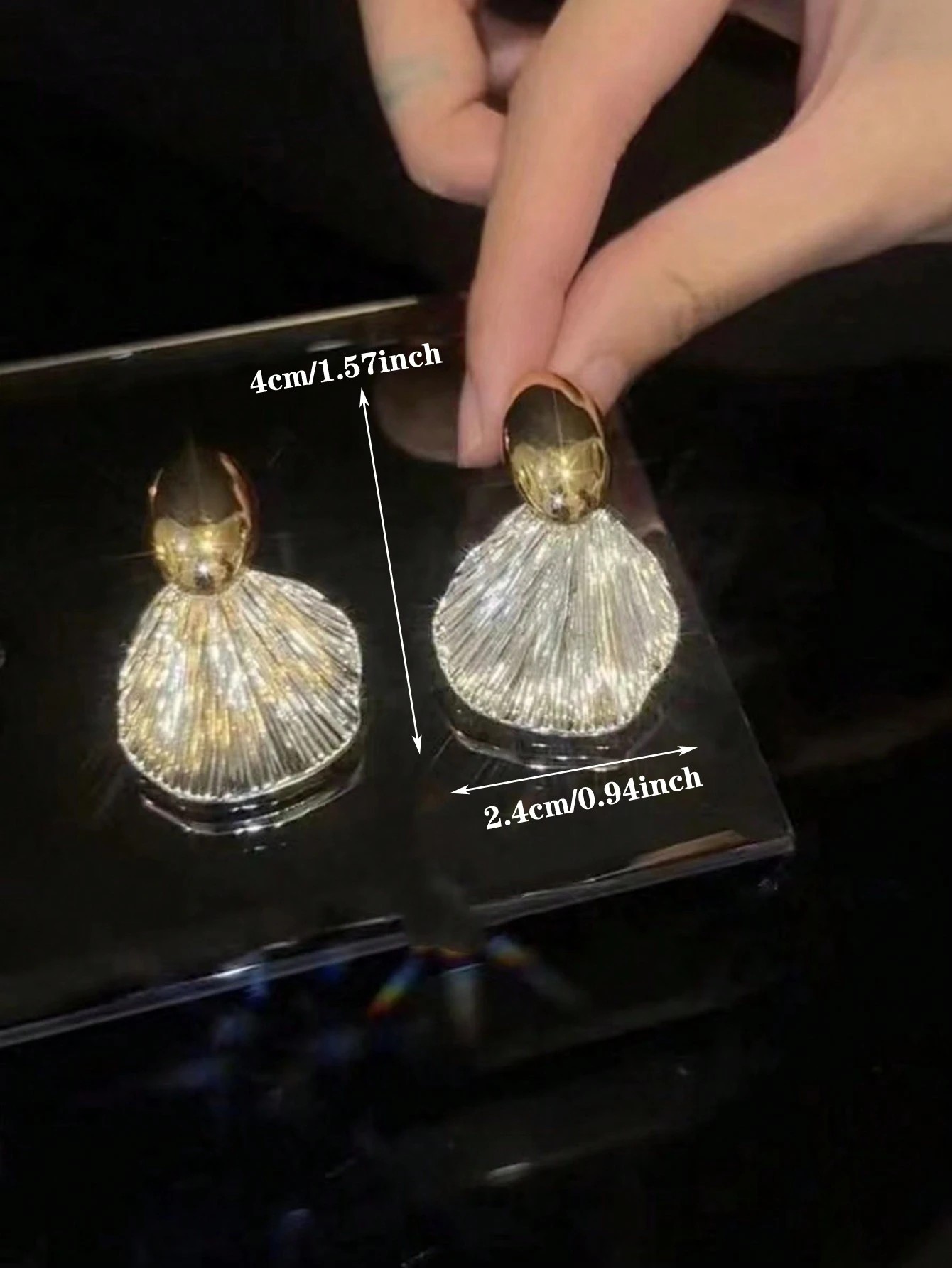 Gold and Silver Dangle Earrings for Everyday Wear.