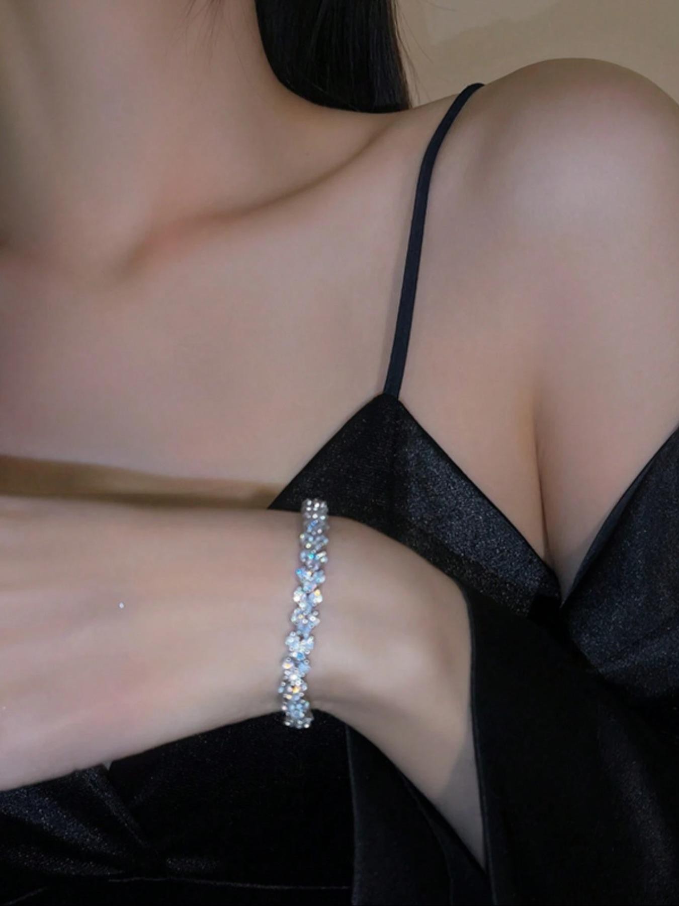 Silver Zirconia Tennis Bracelet for Women - Casual Sparkle.