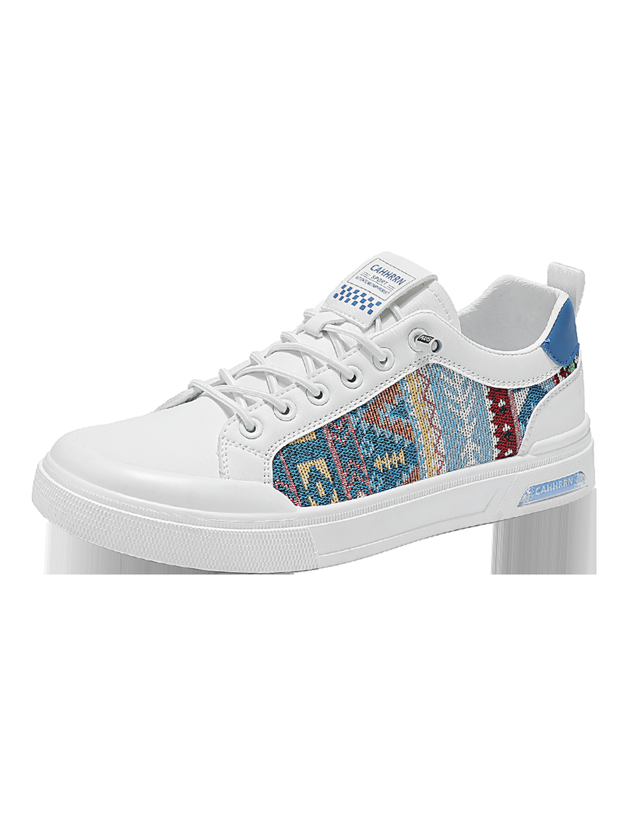 Mens Patterned Lace Up Sneakers