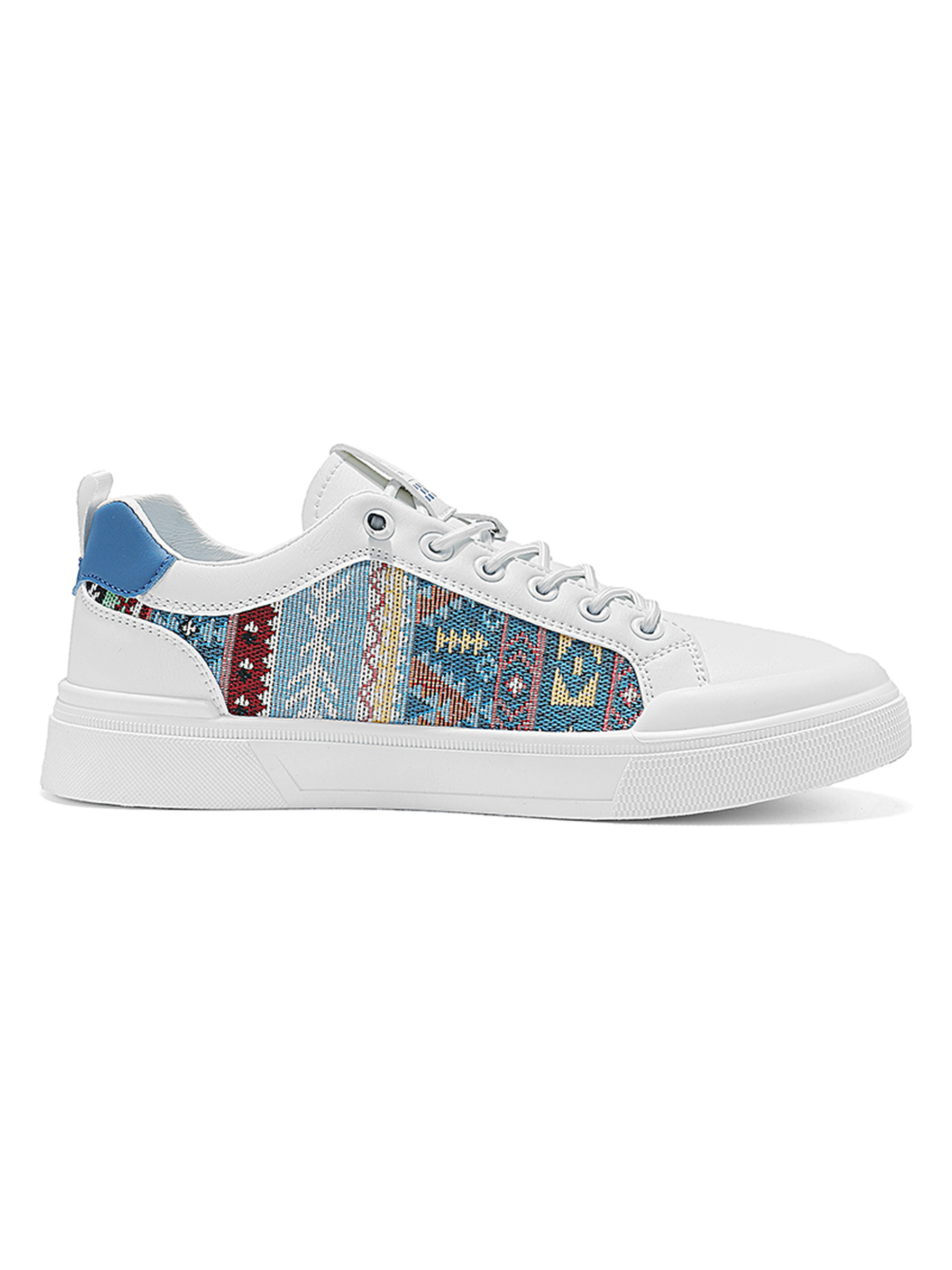 Mens Patterned Lace Up Sneakers