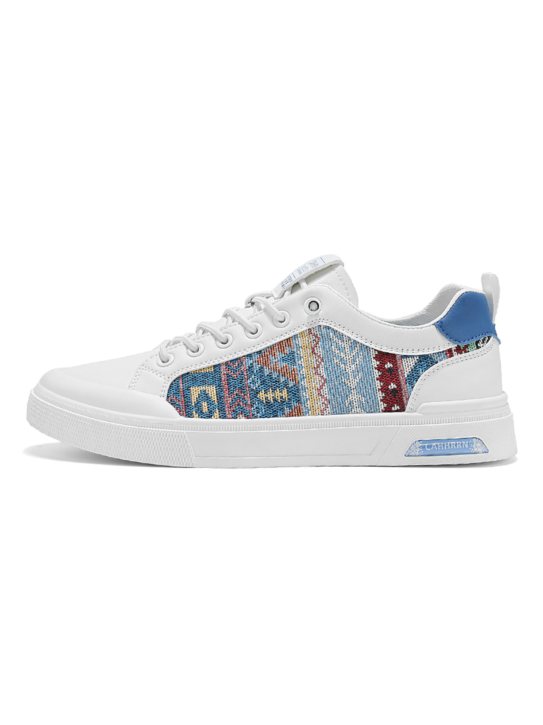 Mens Patterned Lace Up Sneakers