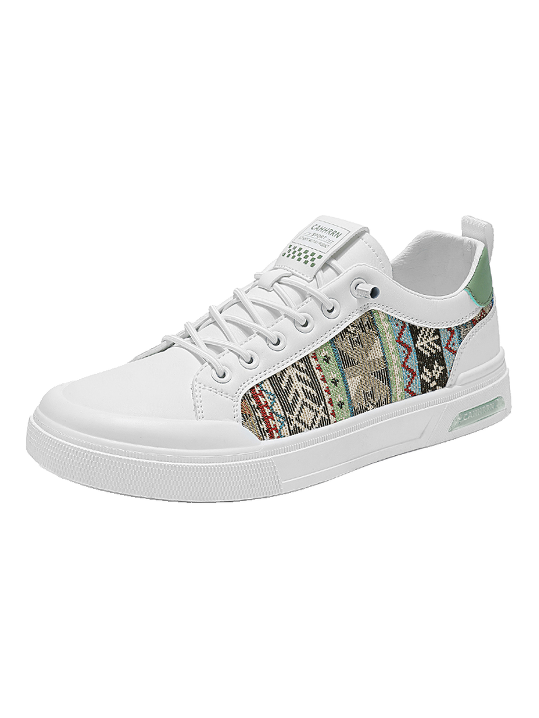 Mens Patterned Lace Up Sneakers