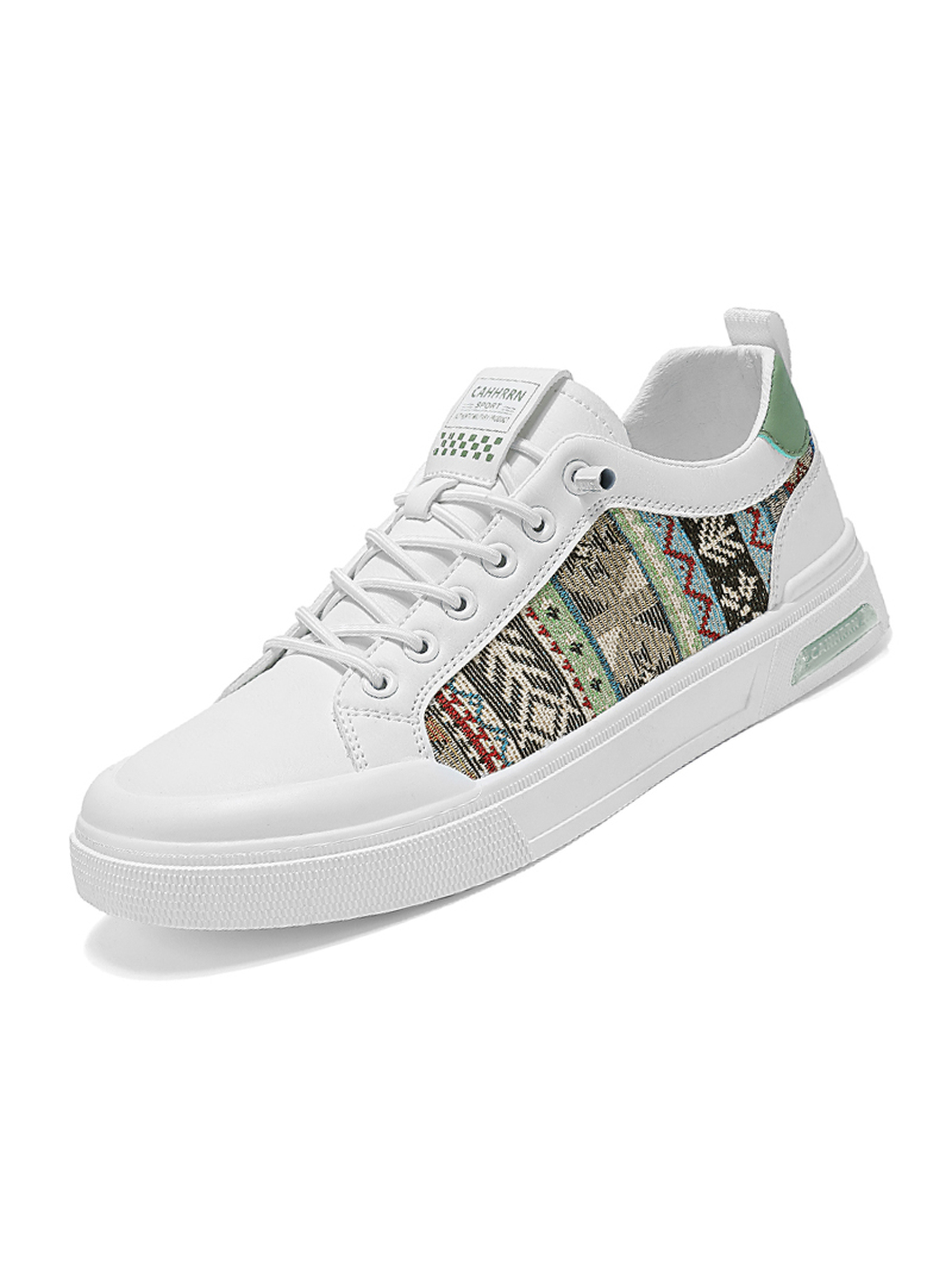 Mens Patterned Lace Up Sneakers