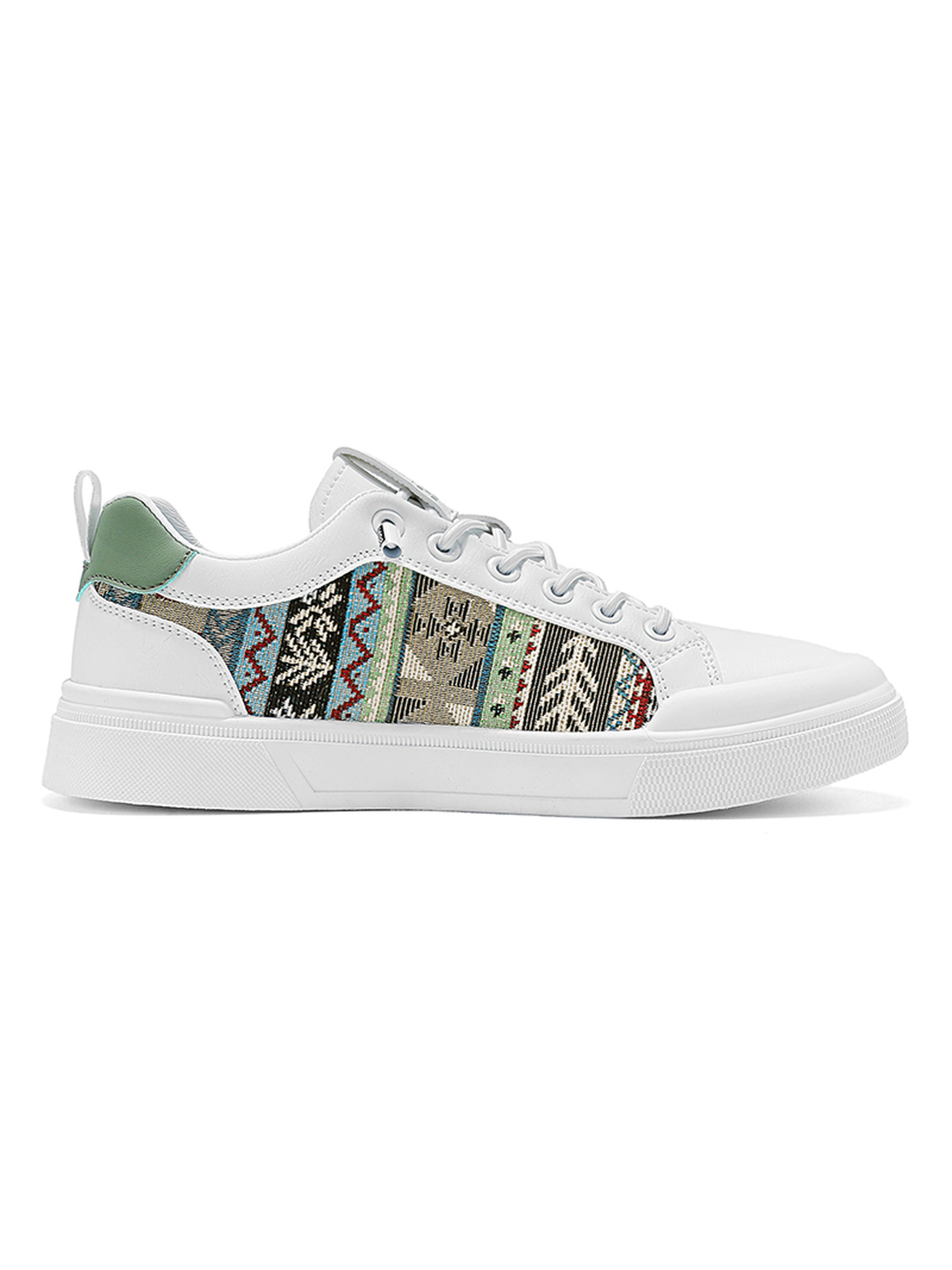 Mens Patterned Lace Up Sneakers