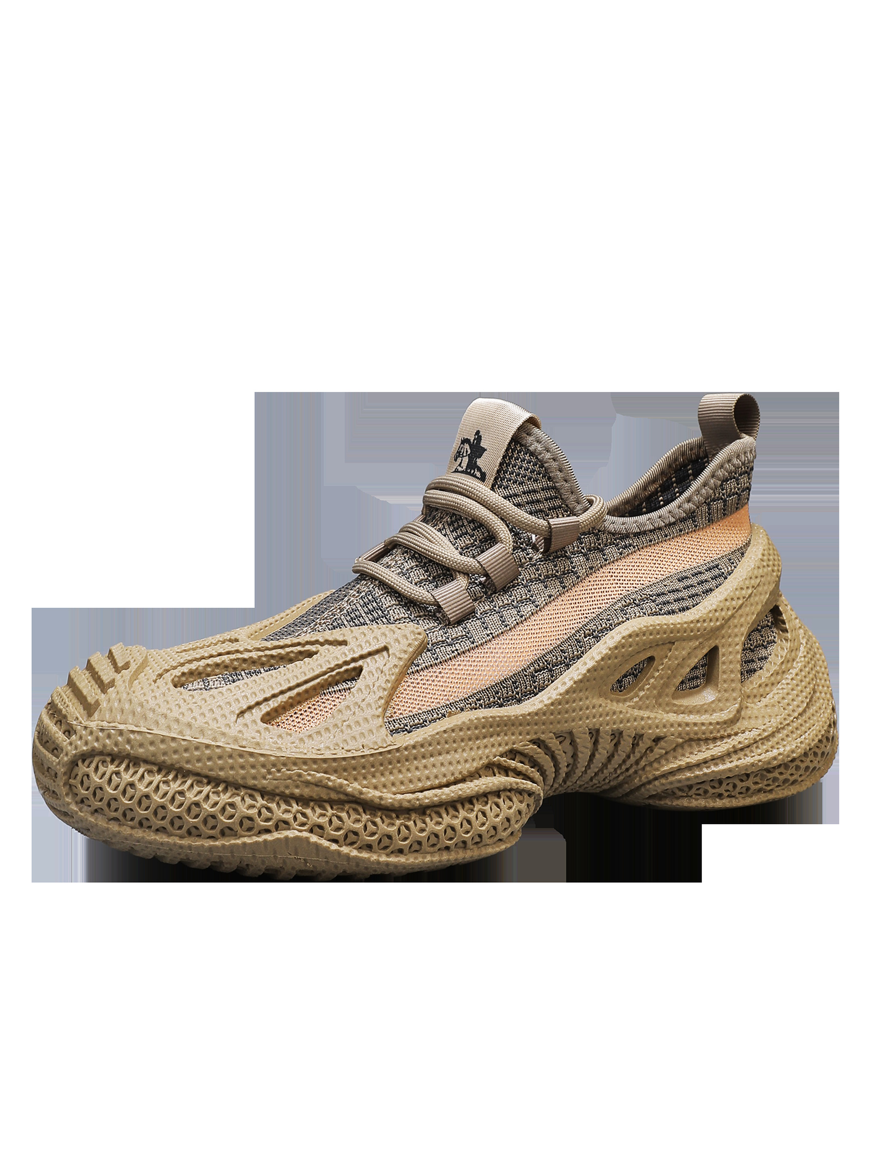 Khaki Men Performance Knit Sneakers