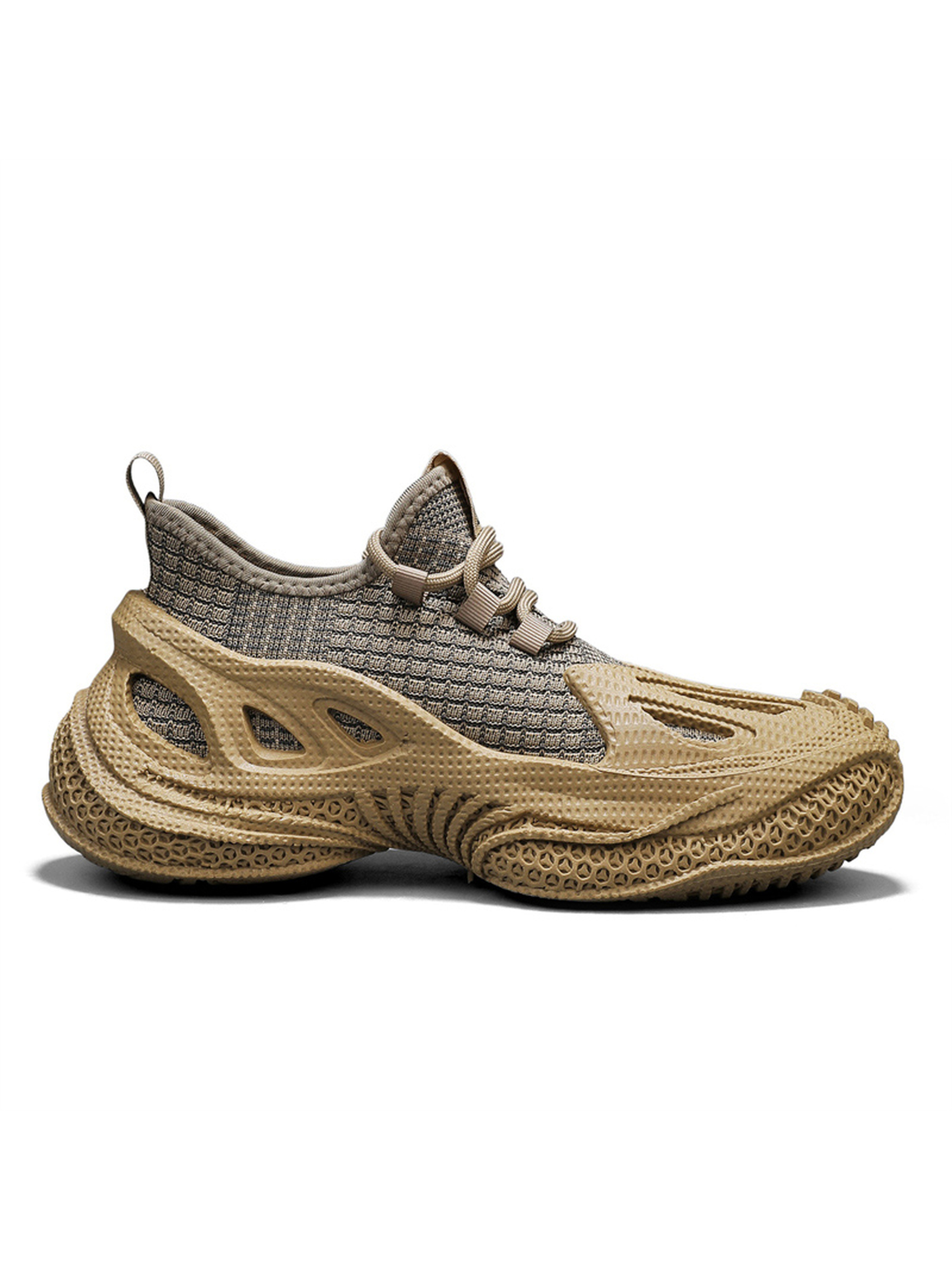 Khaki Men Performance Knit Sneakers