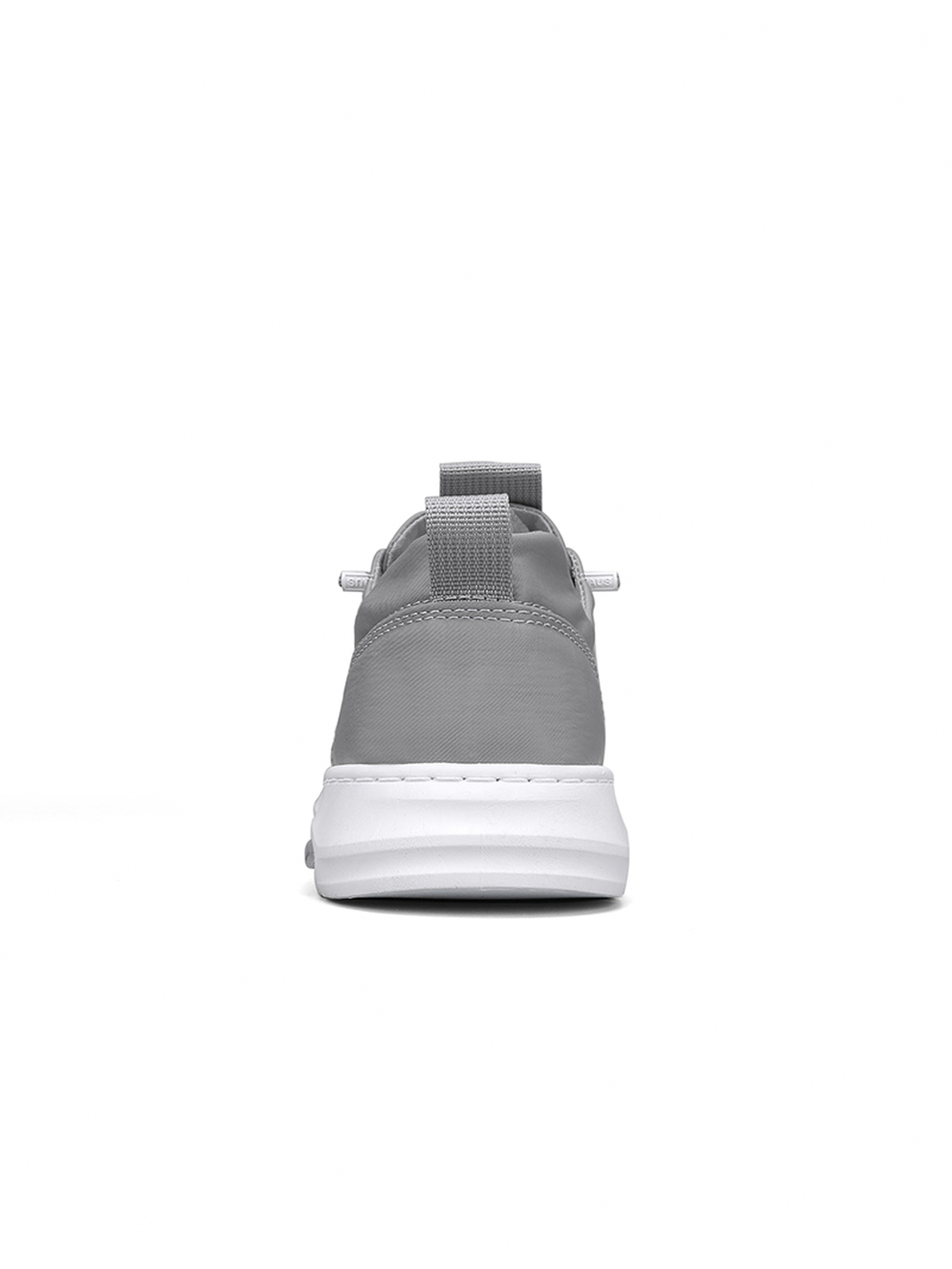 Mens Grey Lace Design Casual Sneakers