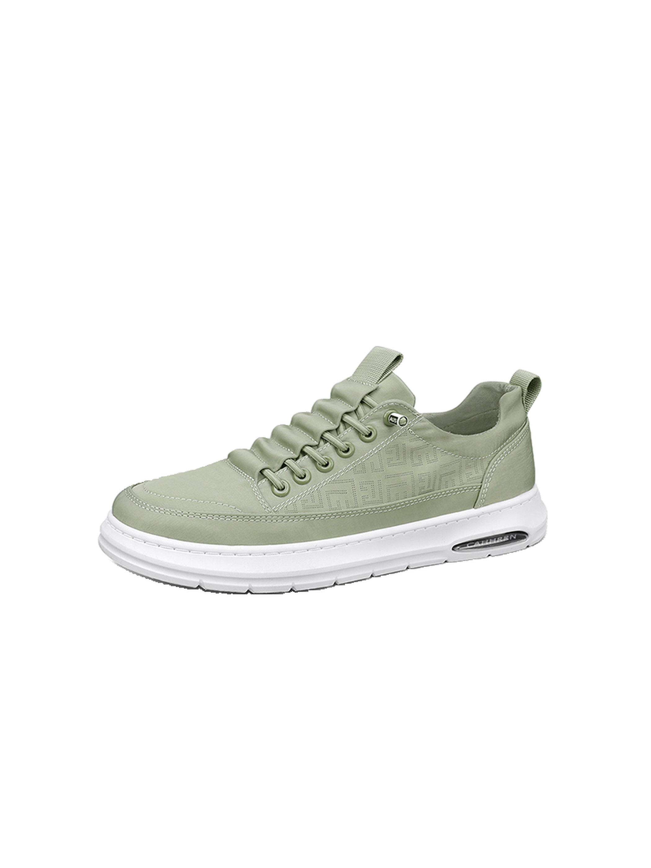 Mens Sage Green  Lace Design Casual Sneakers