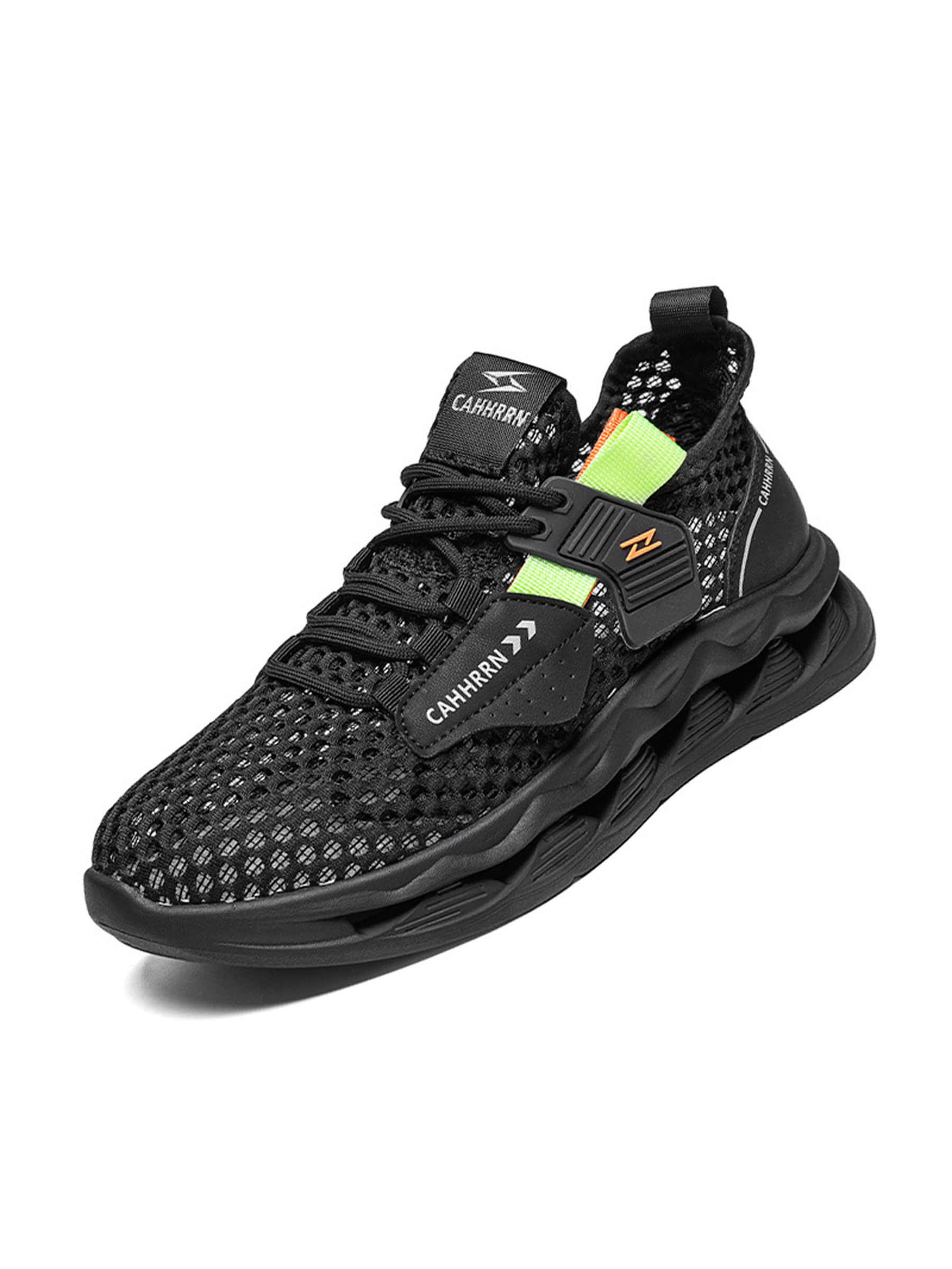 Black Breathable Mesh Sneakers