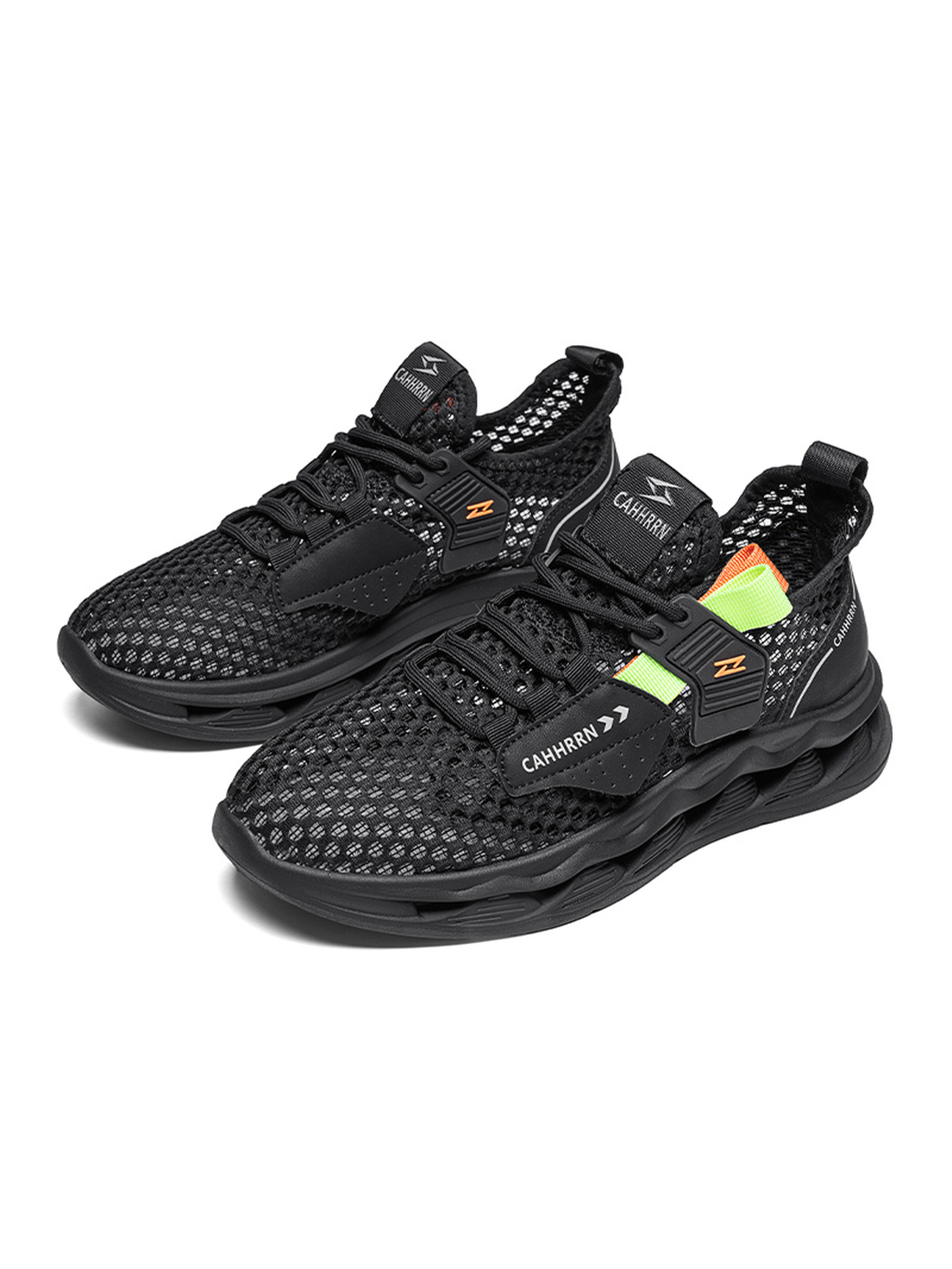 Black Breathable Mesh Sneakers