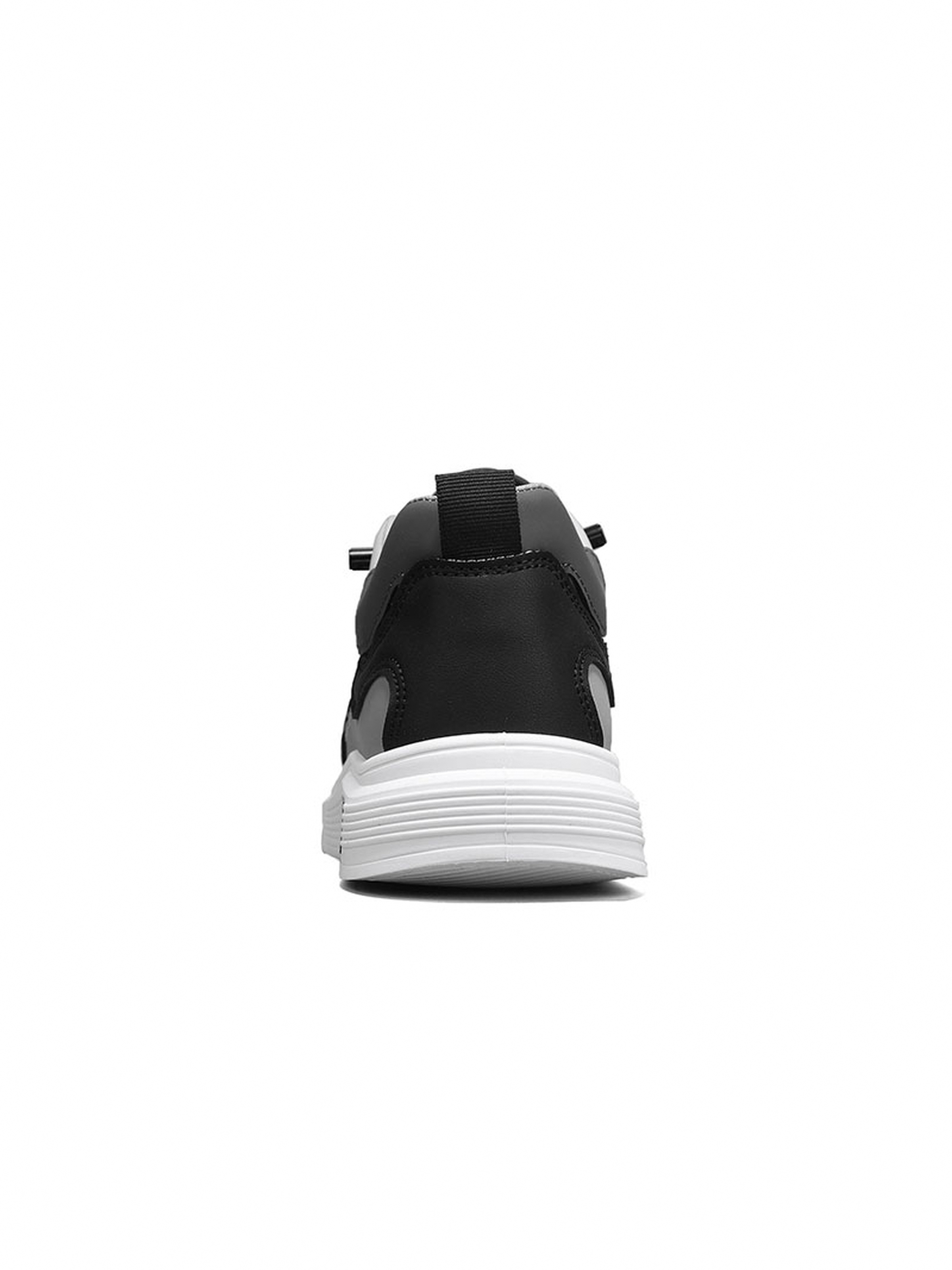 Mens Grey  Lace Design Casual Sneakers