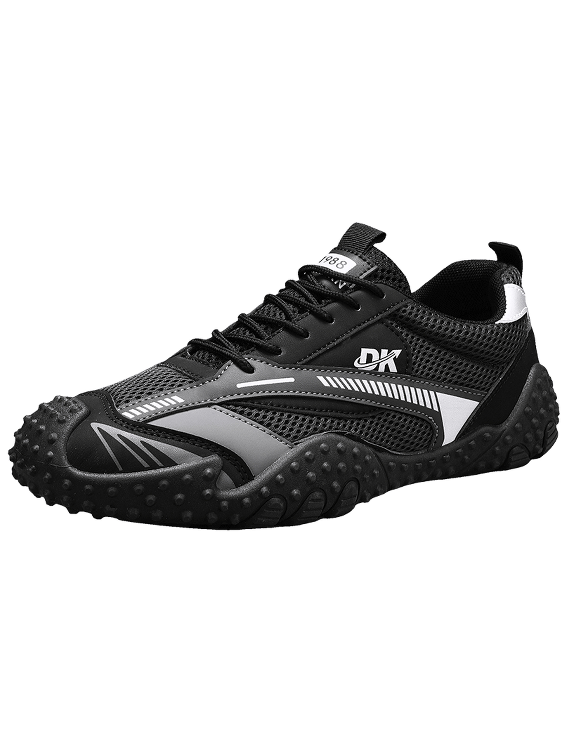 Black Mesh Sports Sneakers