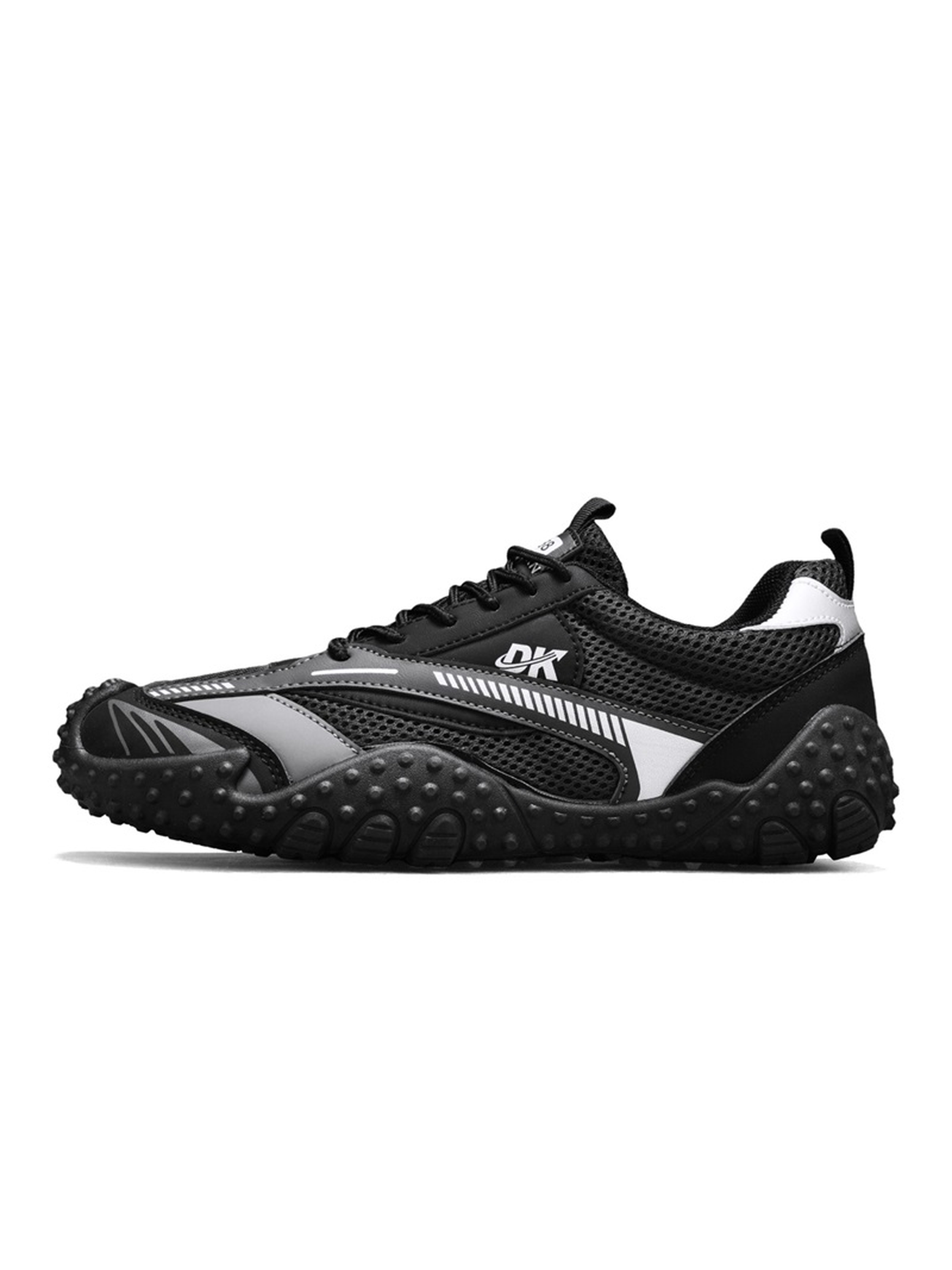 Black Mesh Sports Sneakers