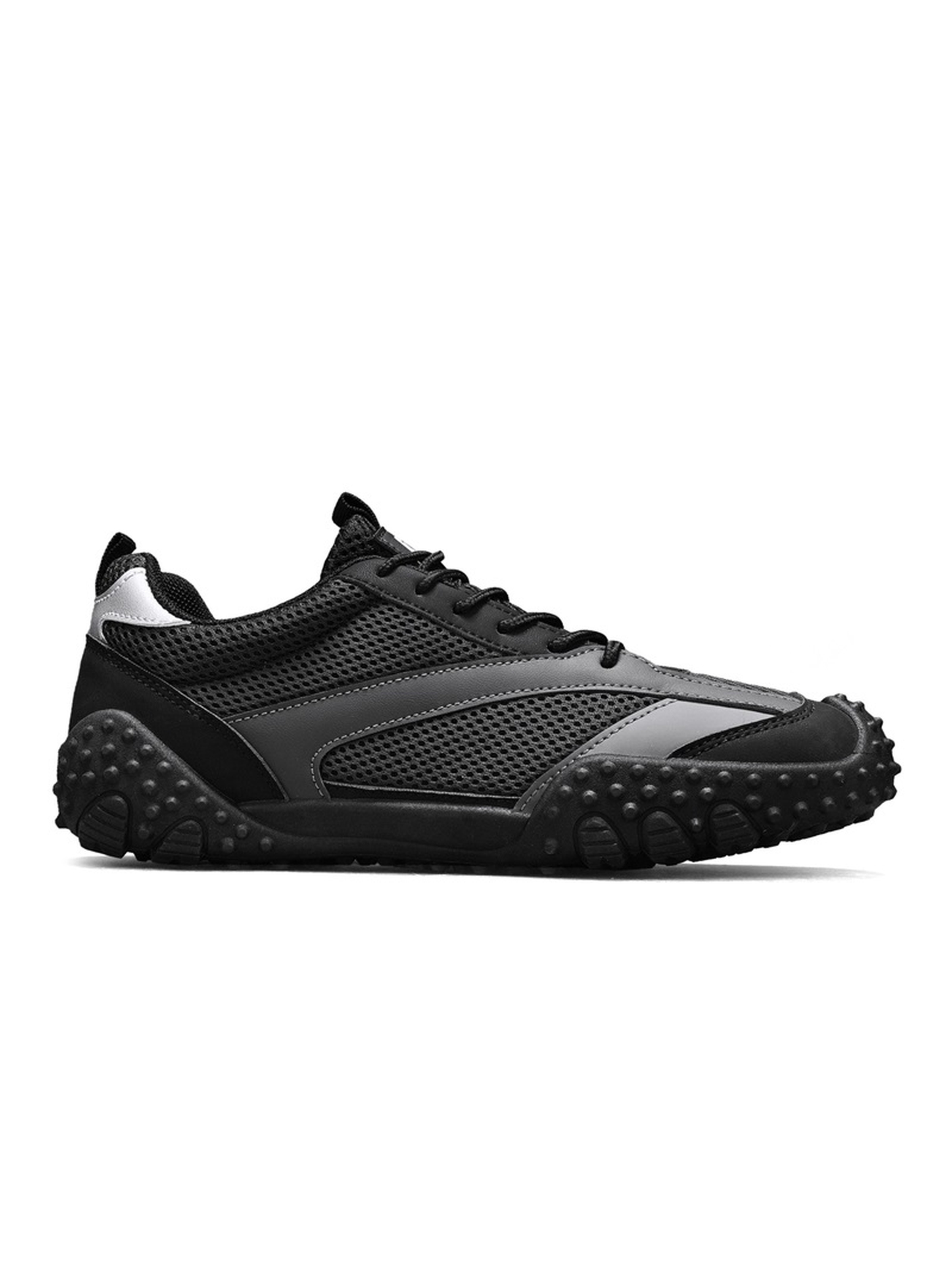 Black Mesh Sports Sneakers