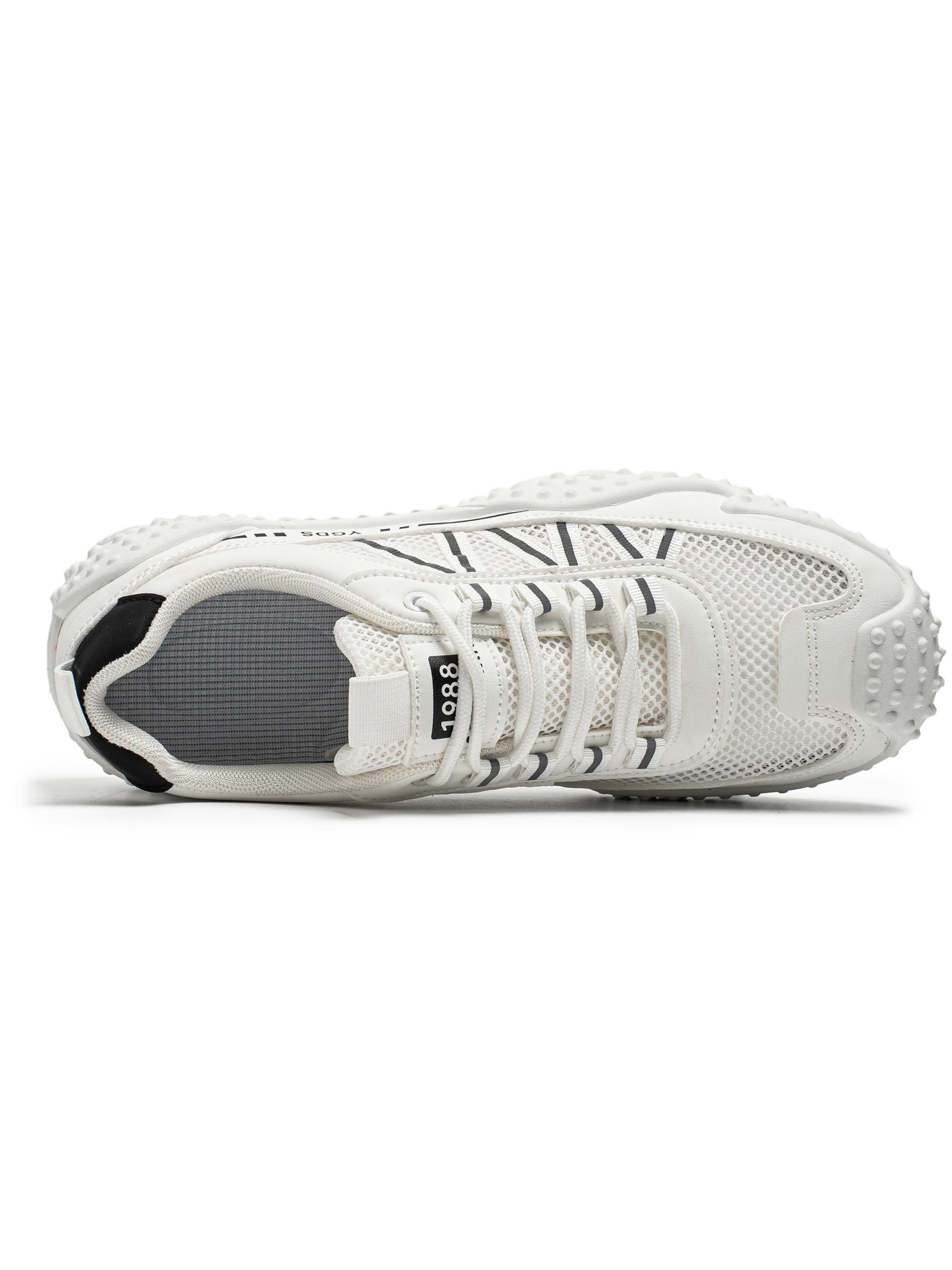 Mens White Mesh Lifestyle Sneakers