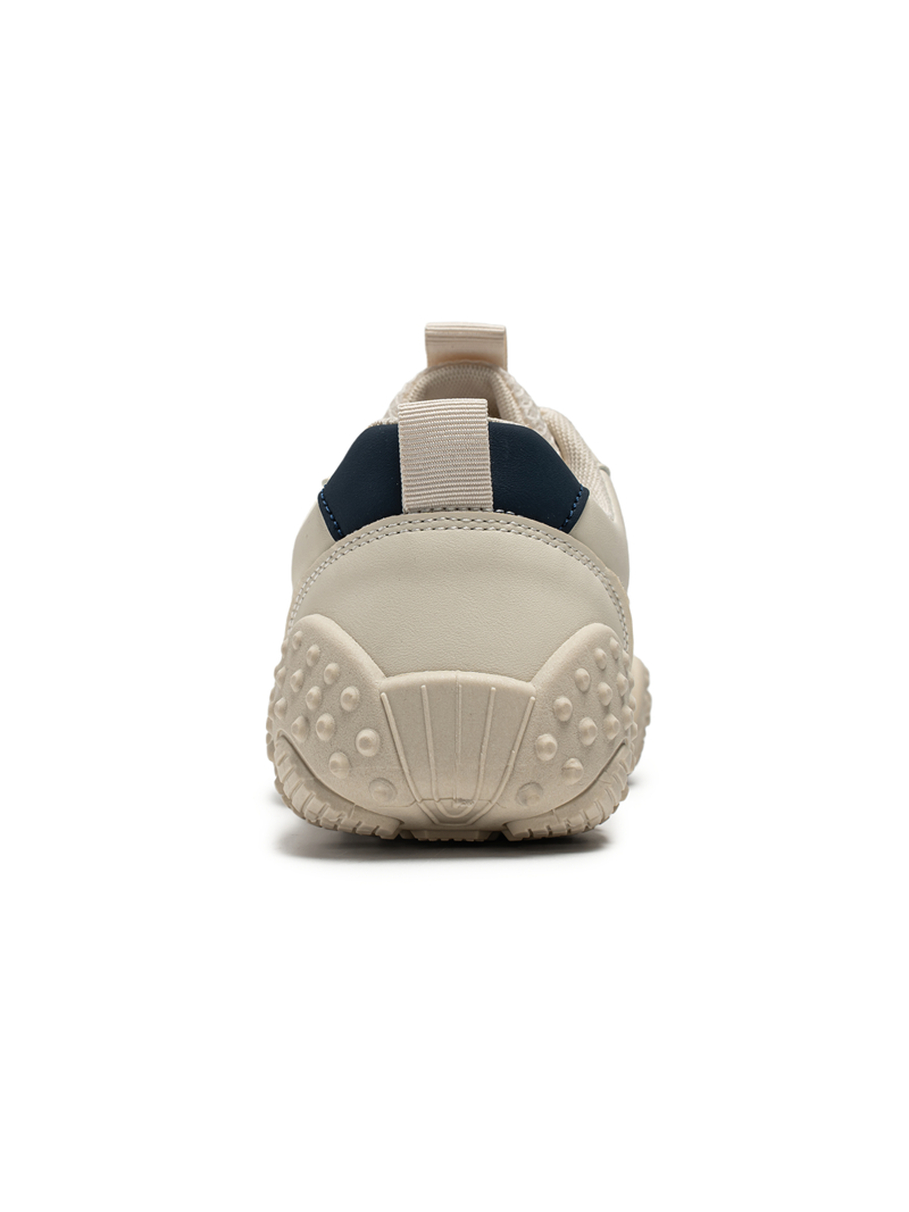 Beige Breathable Lace Up Sneakers