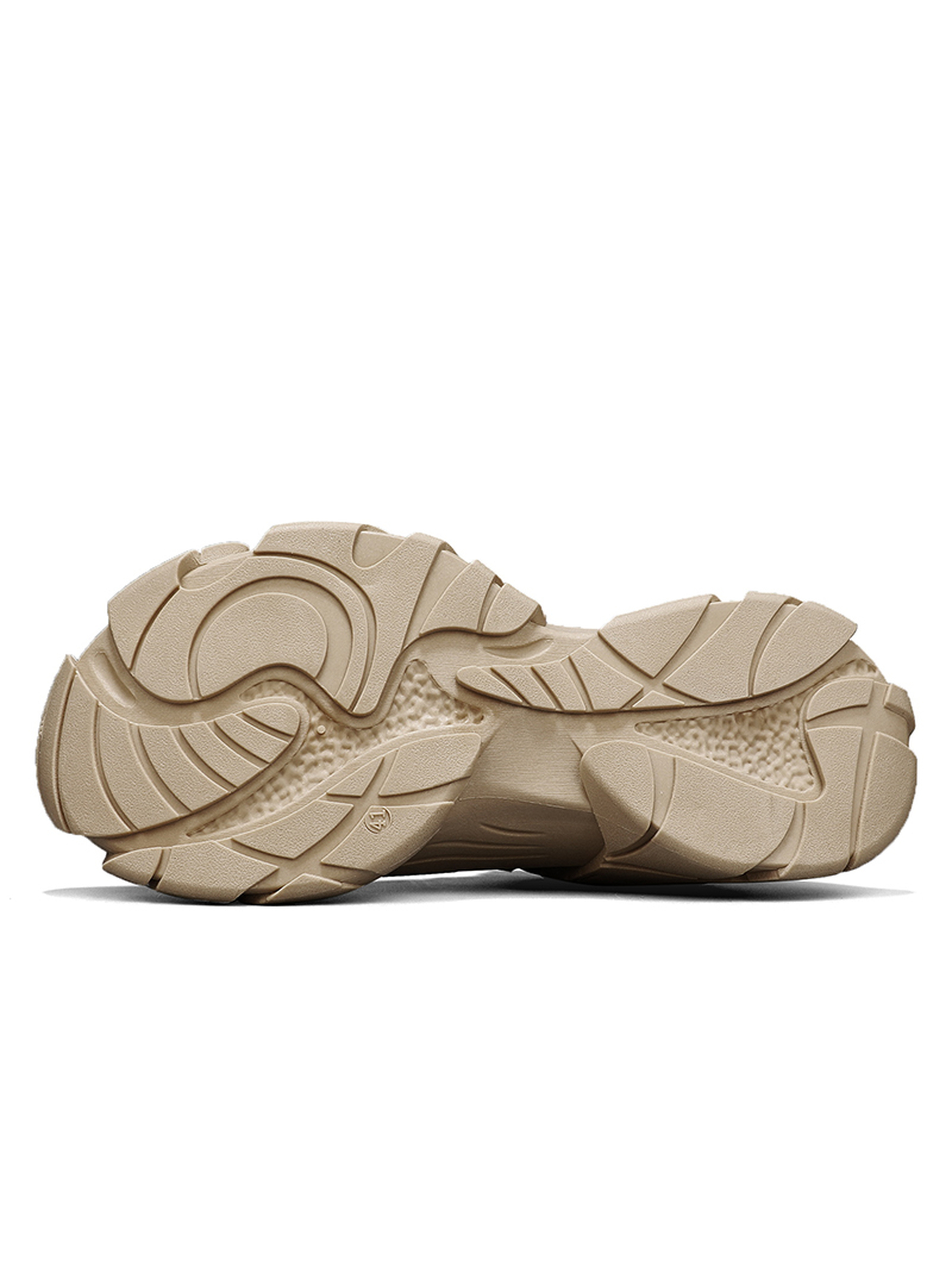 Mens Tan Knit Athletic Sneakers