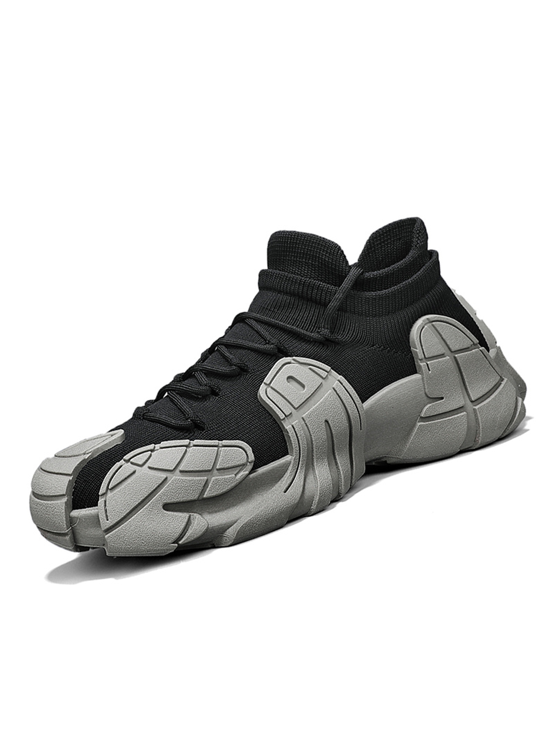 Black Sport Knit Sneakers