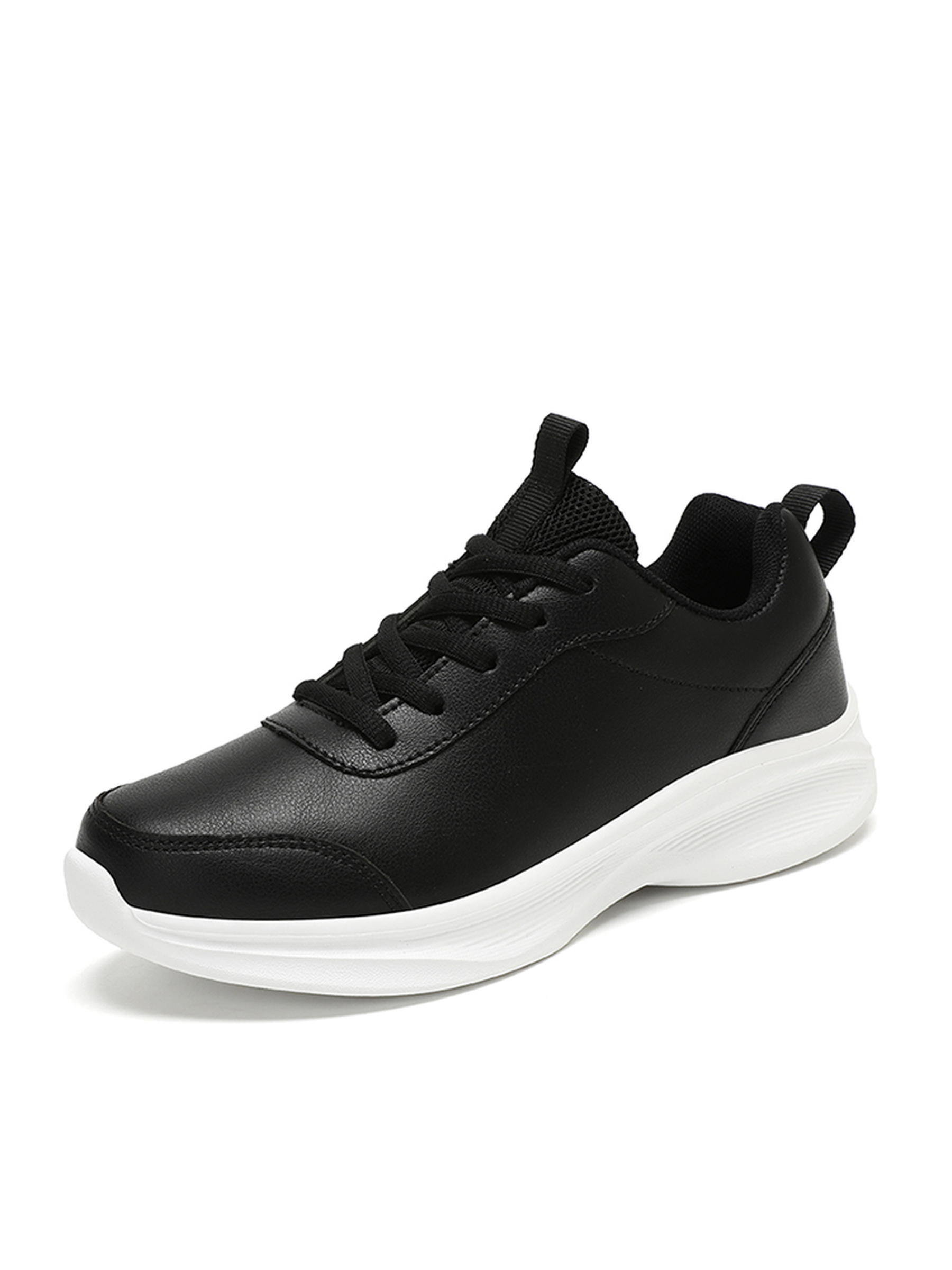 Mens Black Lace Up Sneakers