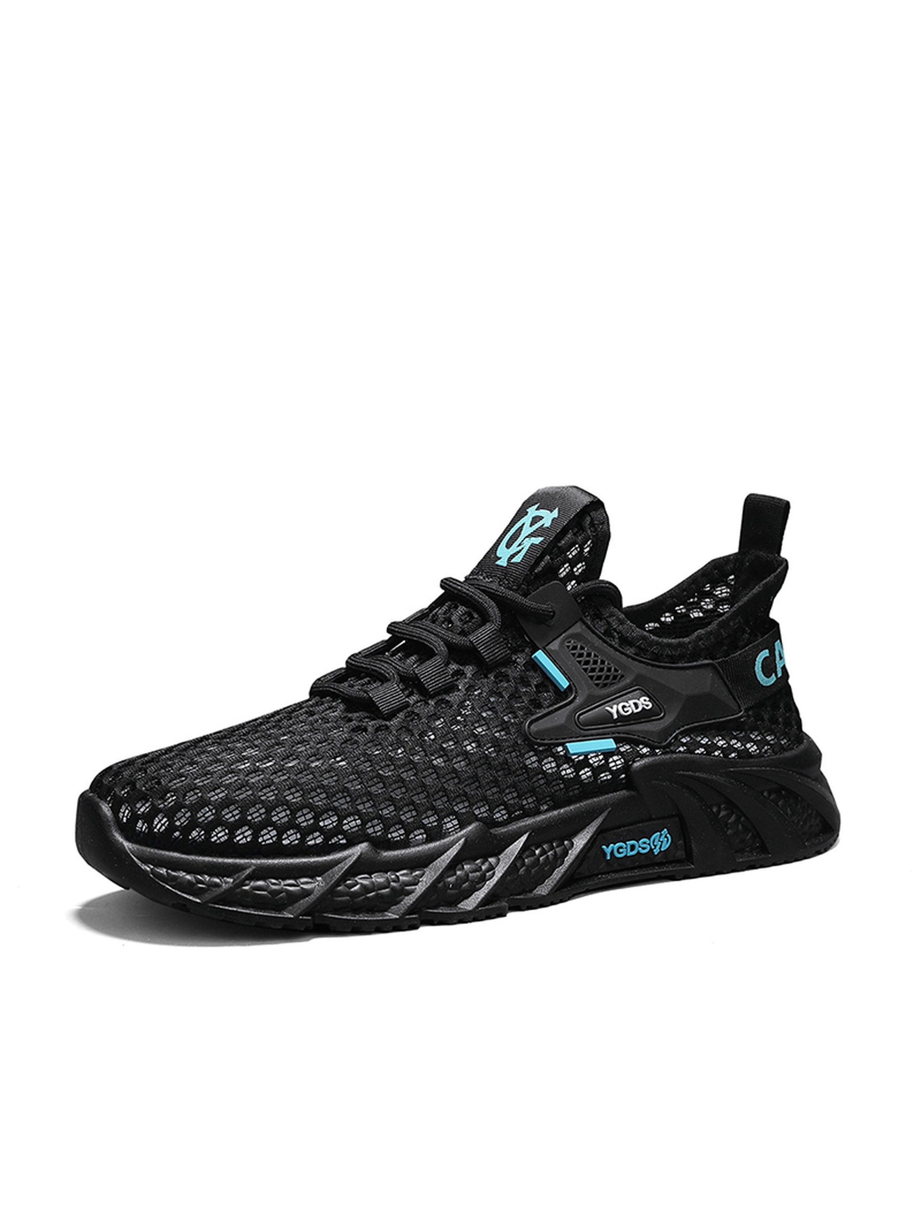 Black Mesh Breathable Sneakers