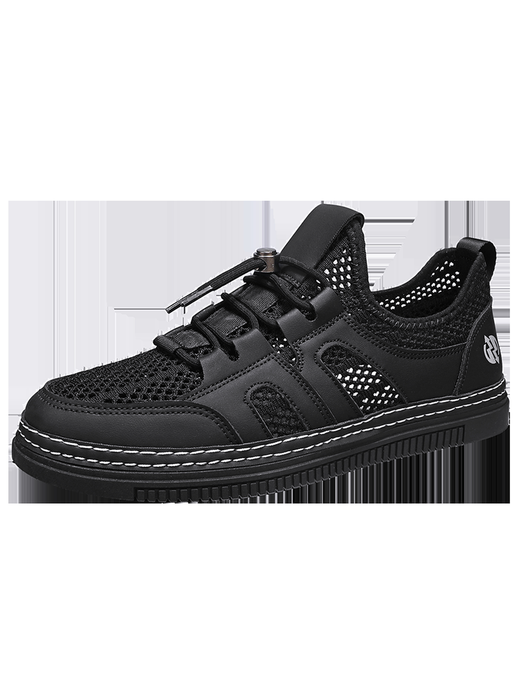 Black Mesh Breathable Sneakers