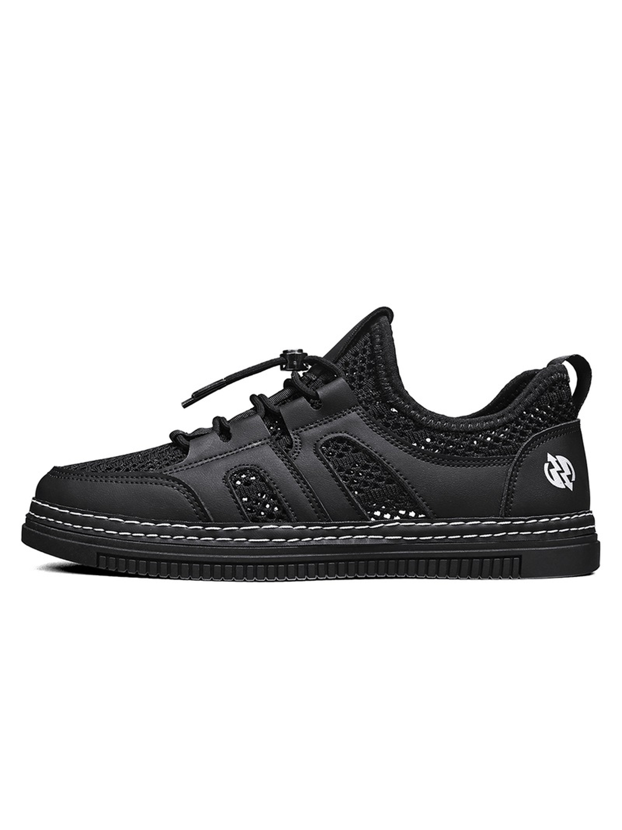 Black Mesh Breathable Sneakers
