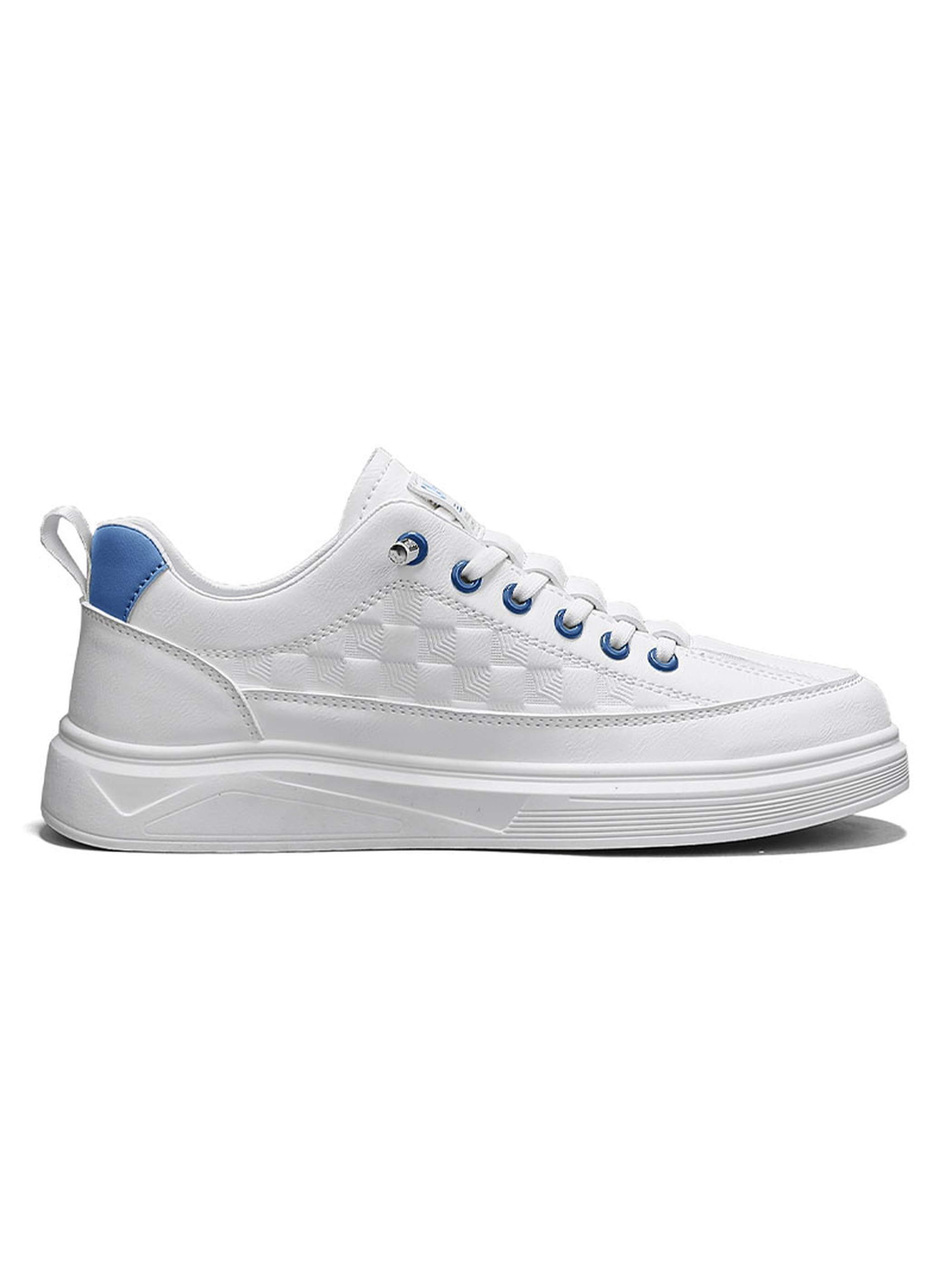 Solid Lace Up Casual Sneakers