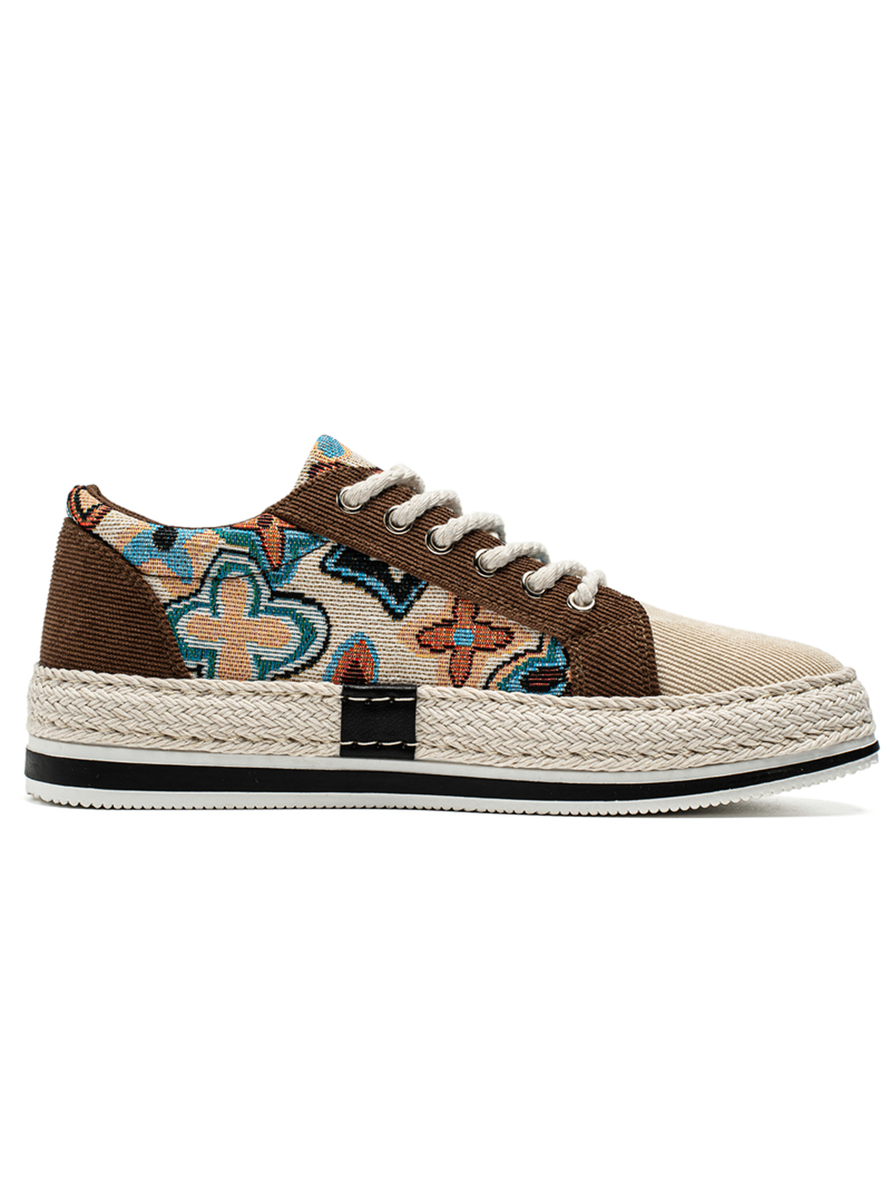 Mens Patterned Espadrille Sneakers