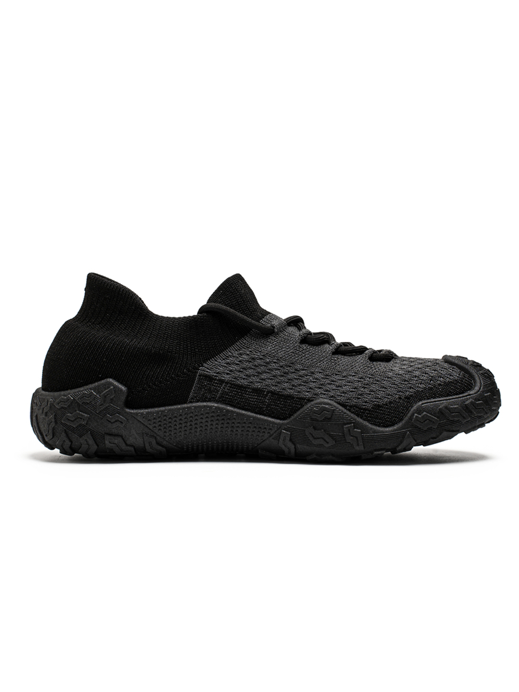Black Sports Knit Sneakers