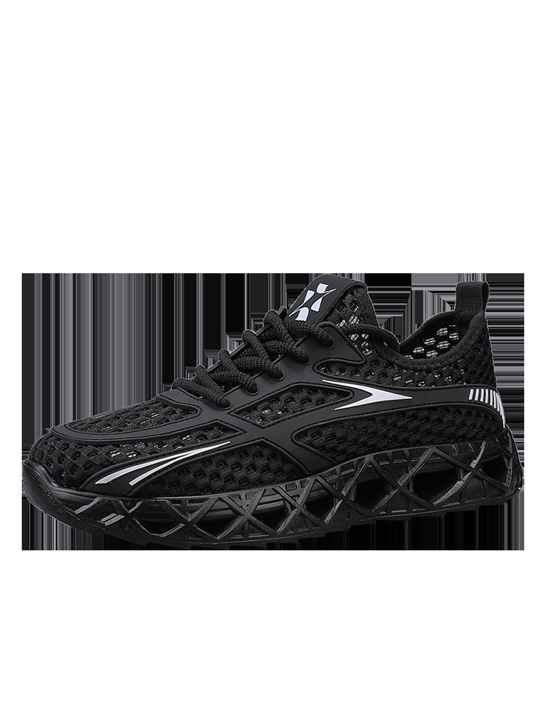 Black Mesh Breathable Sneakers