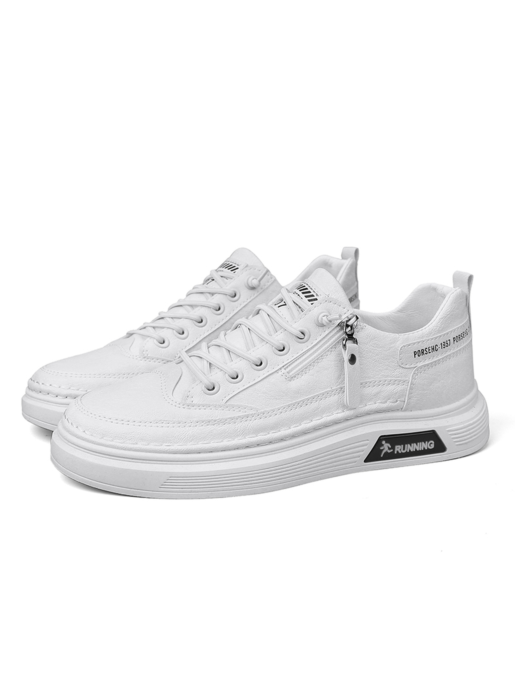 Mens White Casual Sneakers