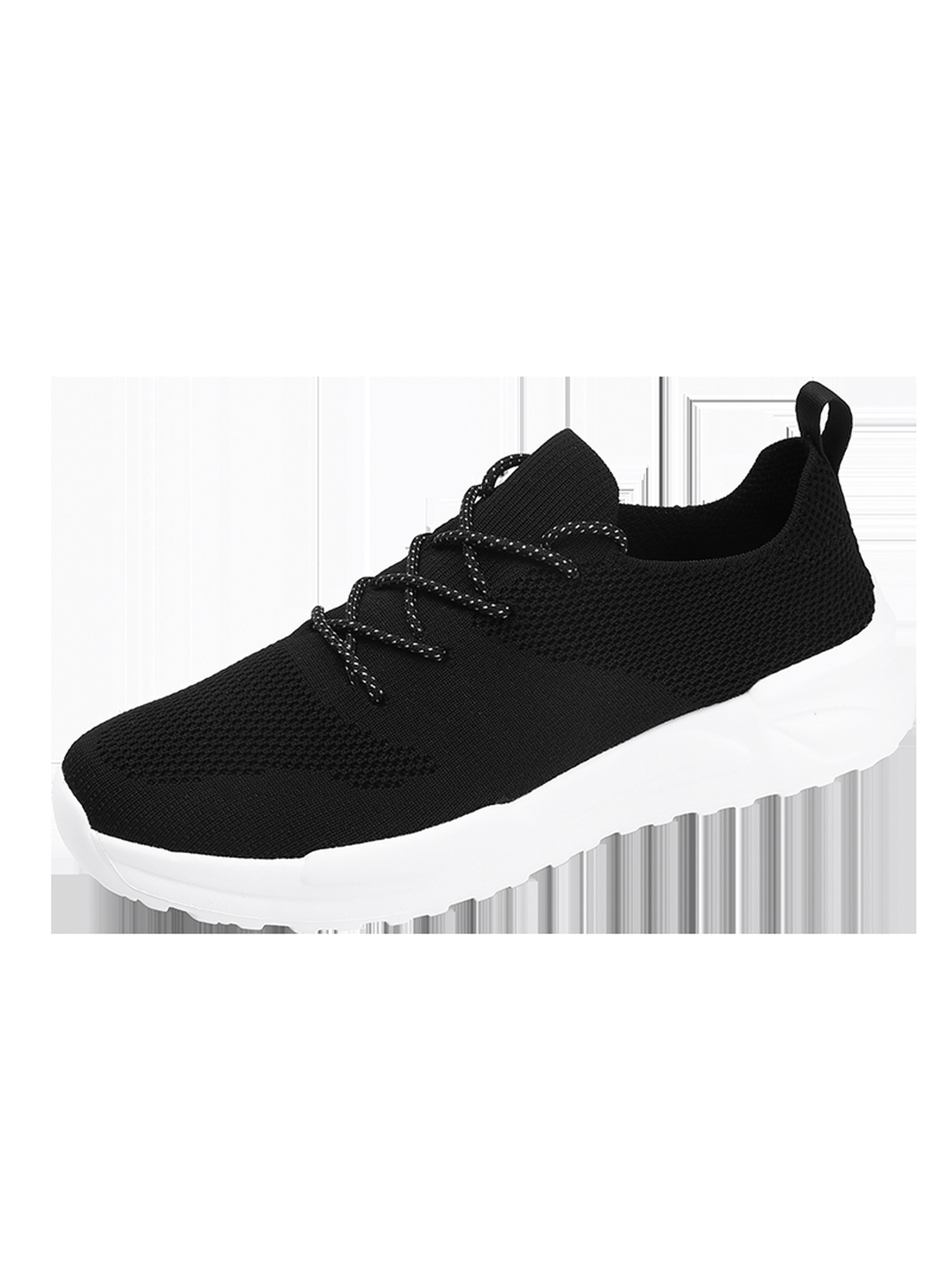 Black Lightweight Knit Sneakers