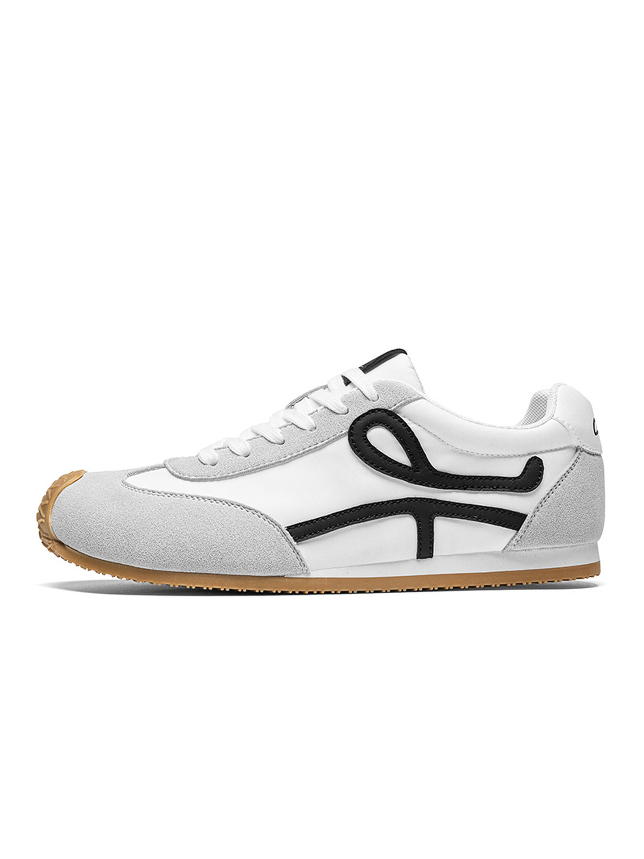 Mens White Breathable Sporty Sneakers
