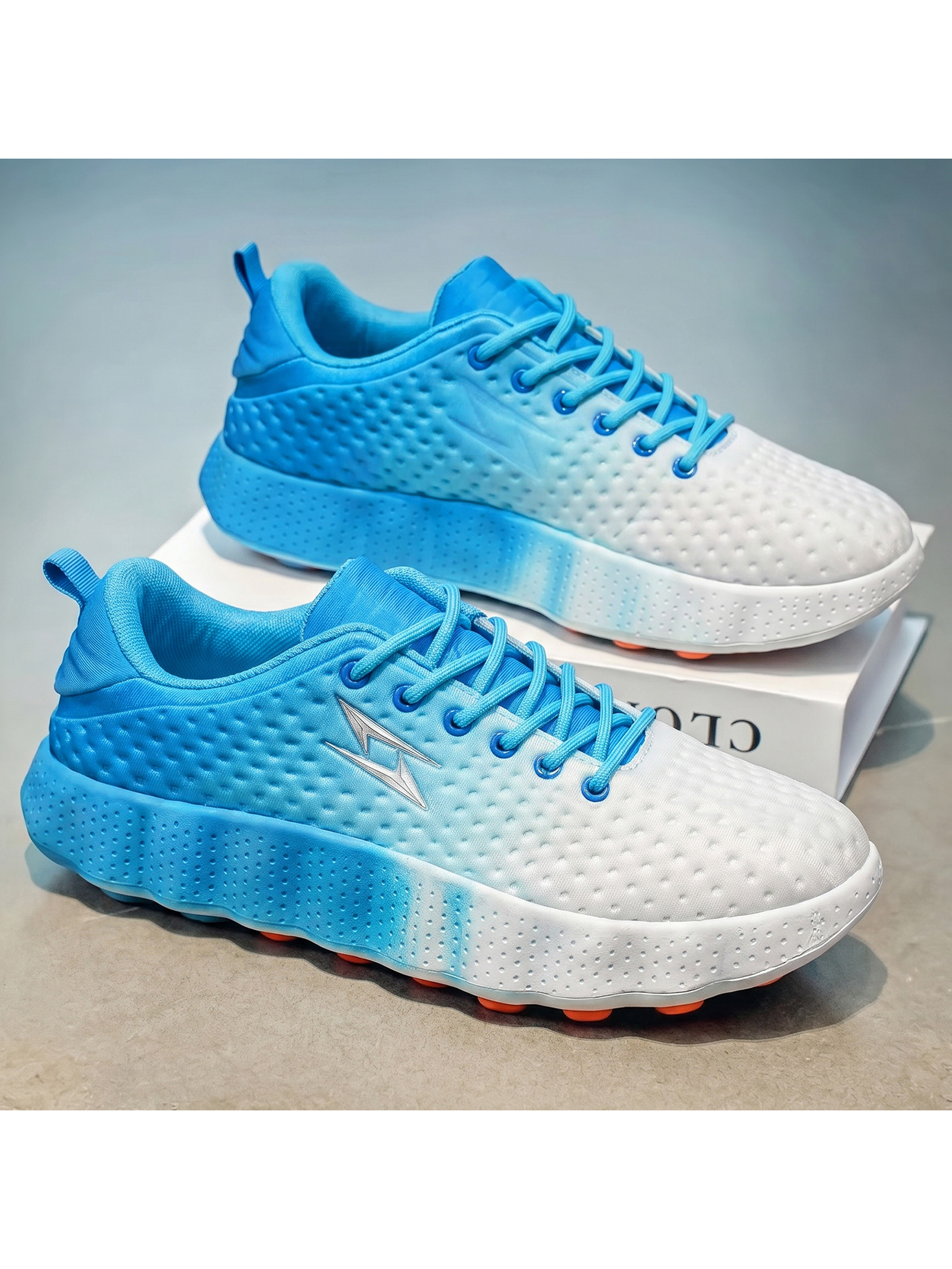 Gradient-Look Lace Up Sneakers