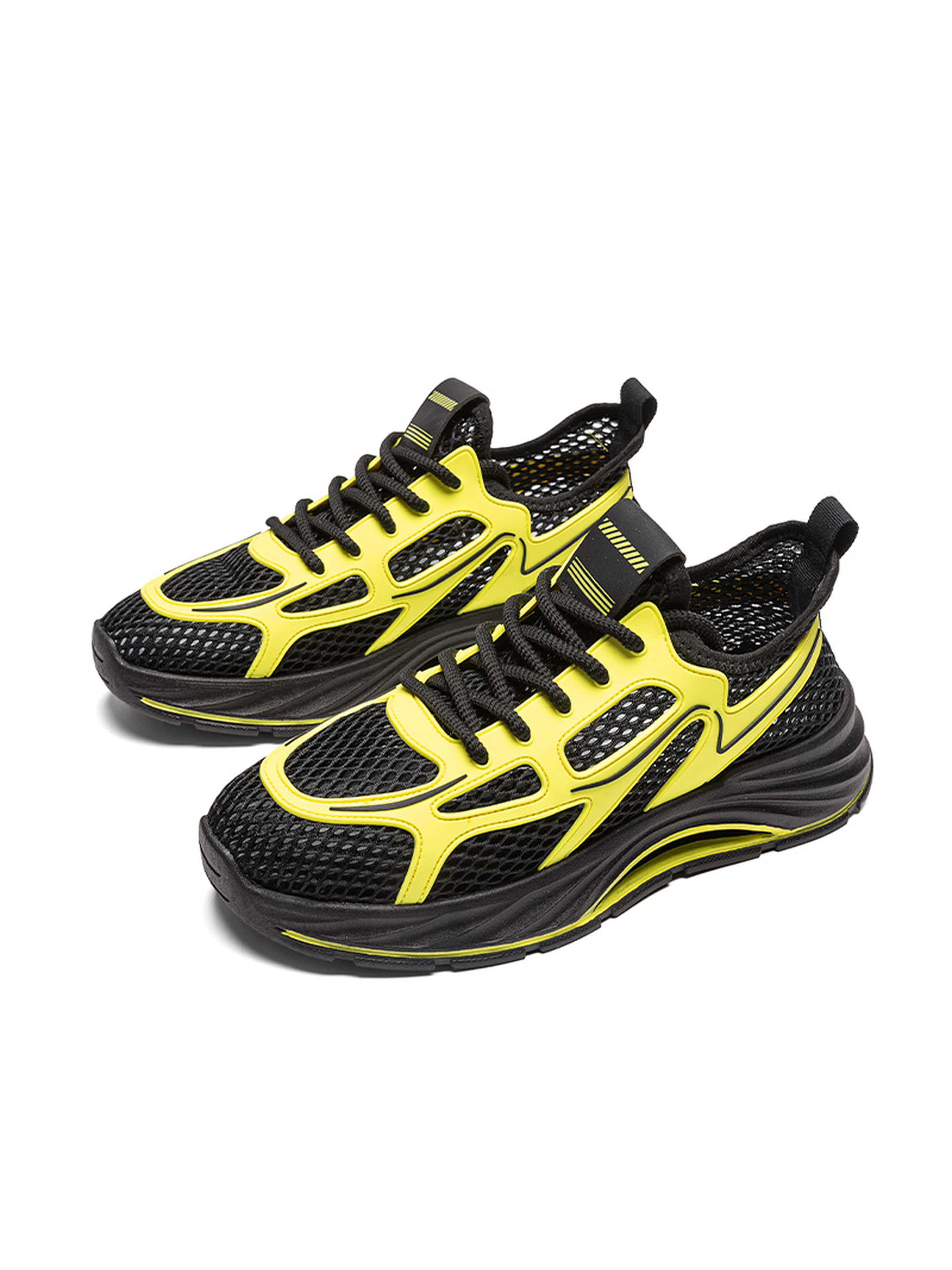 Mens Multi-Color Breathable Sporty Sneakers