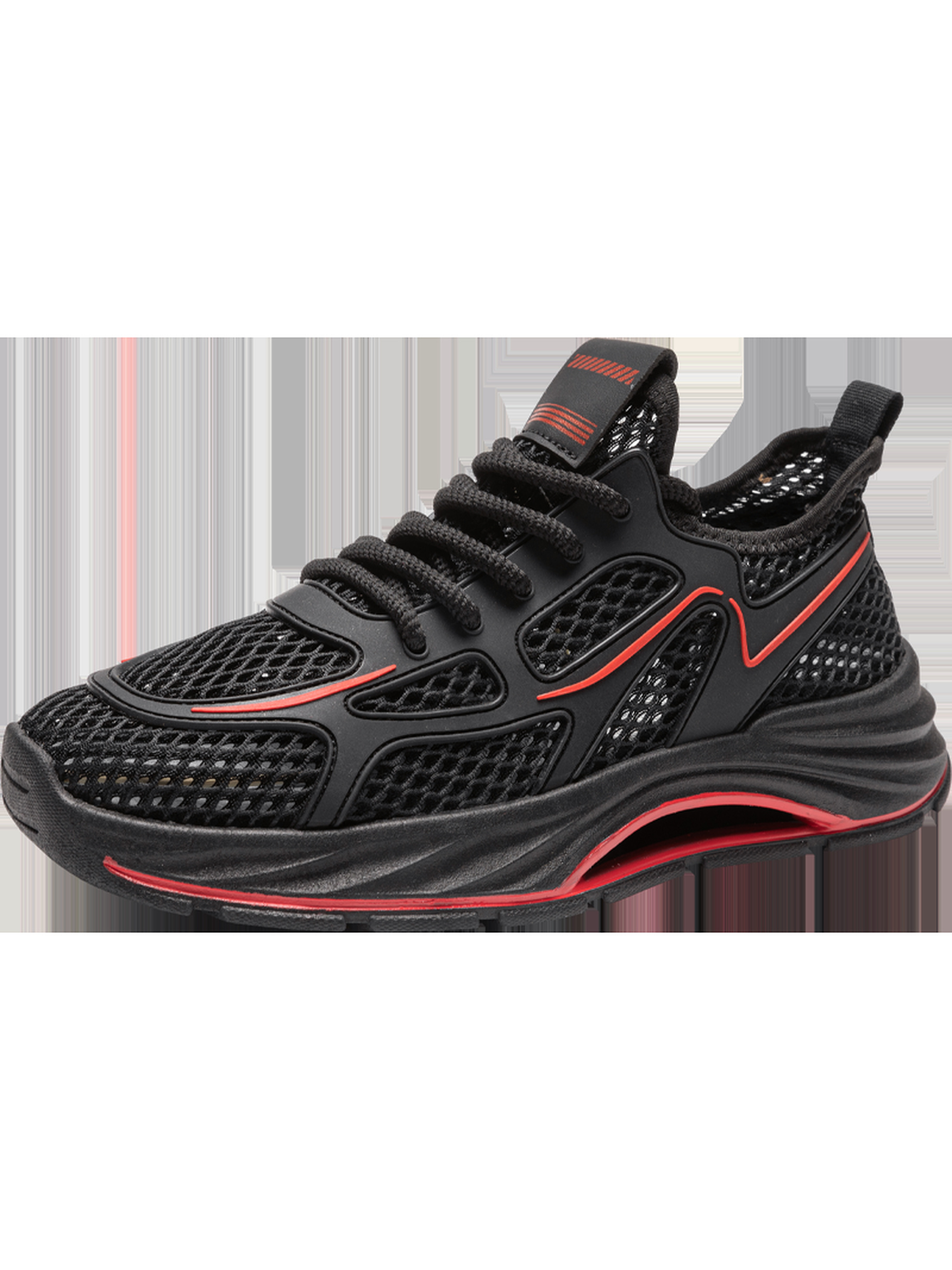 Black Mesh Breathable Sneakers