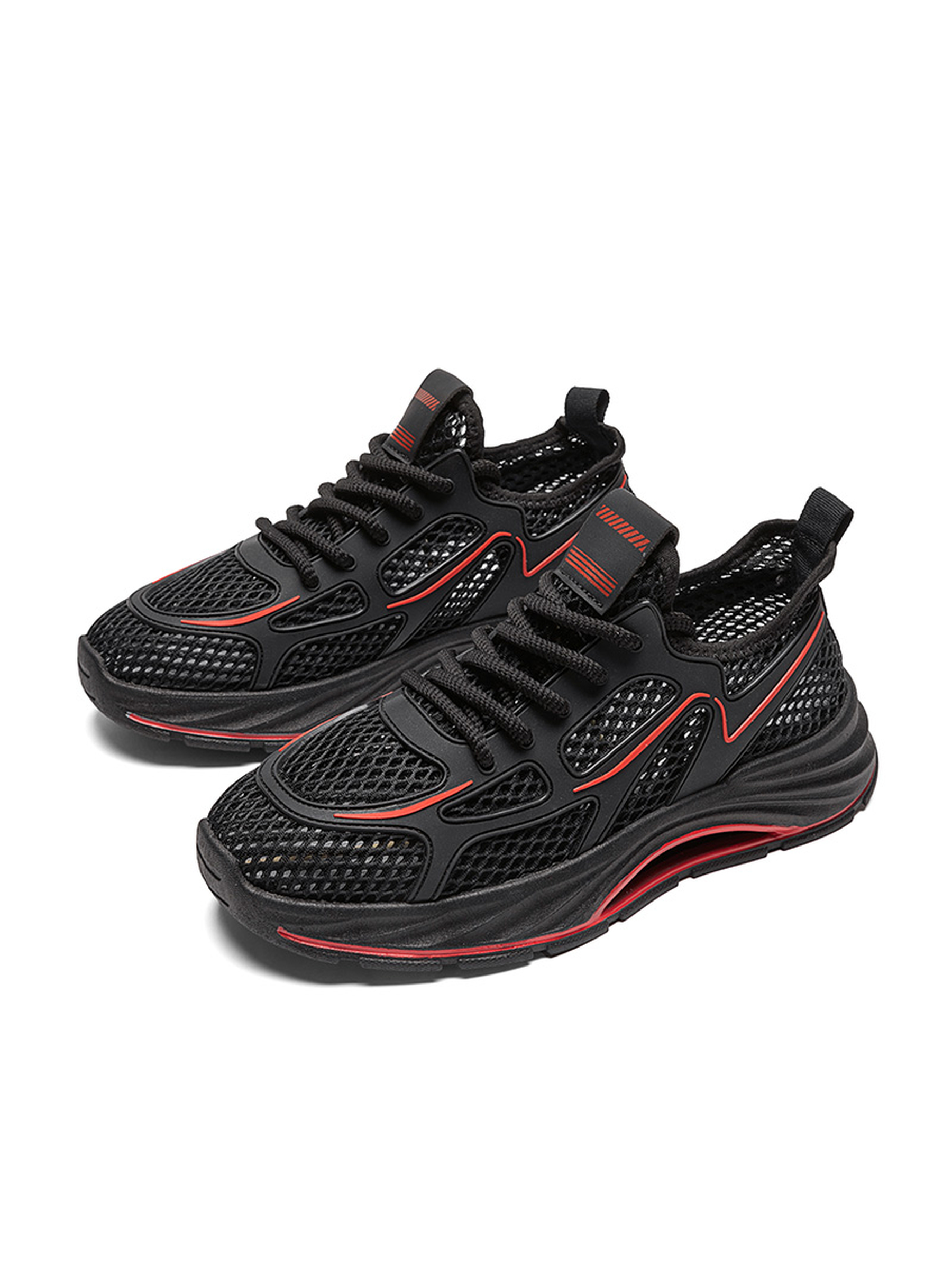Black Mesh Breathable Sneakers