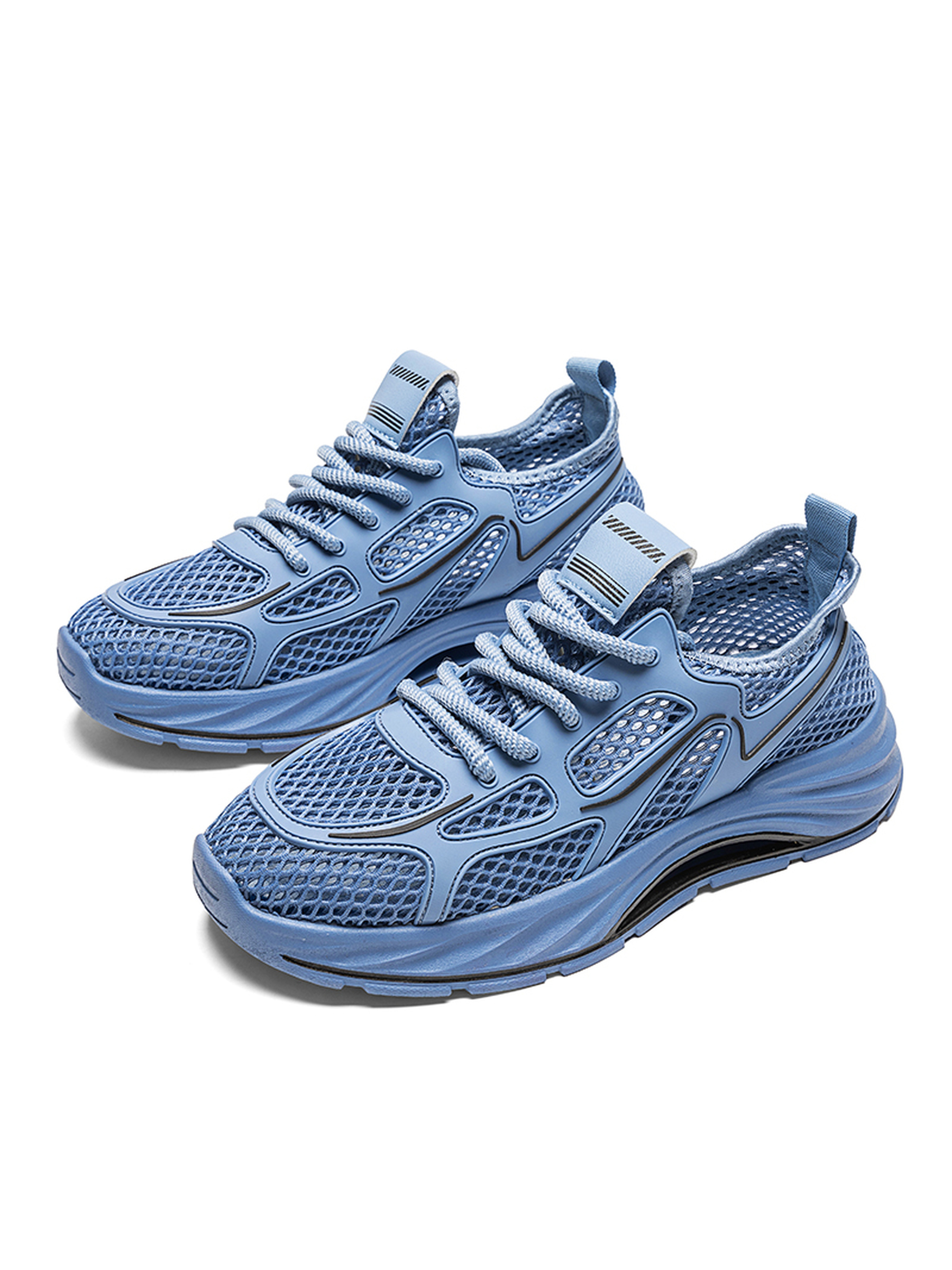 Breathable Mesh Lace Up Sneakers