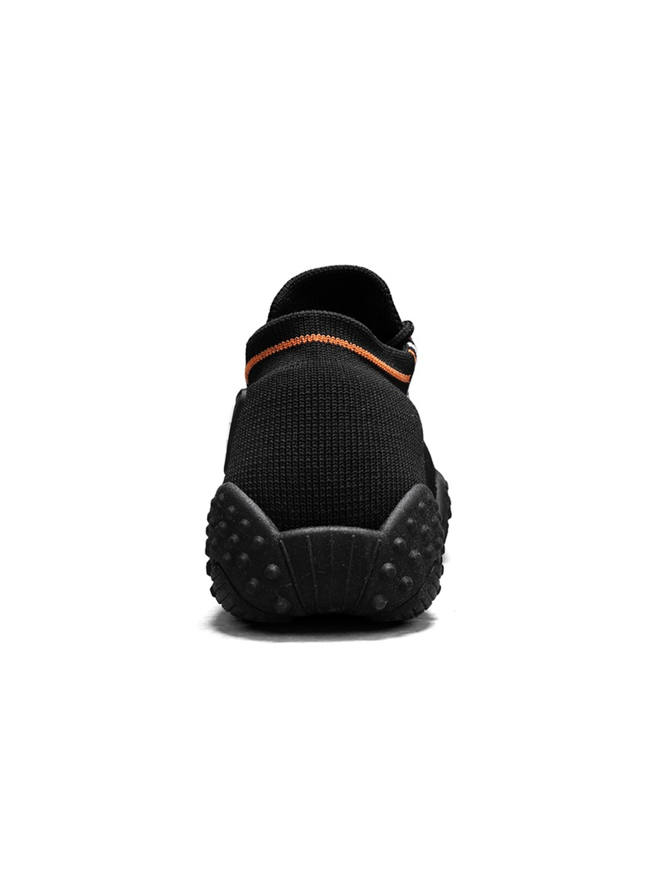 Black Breathable Knit Sneakers