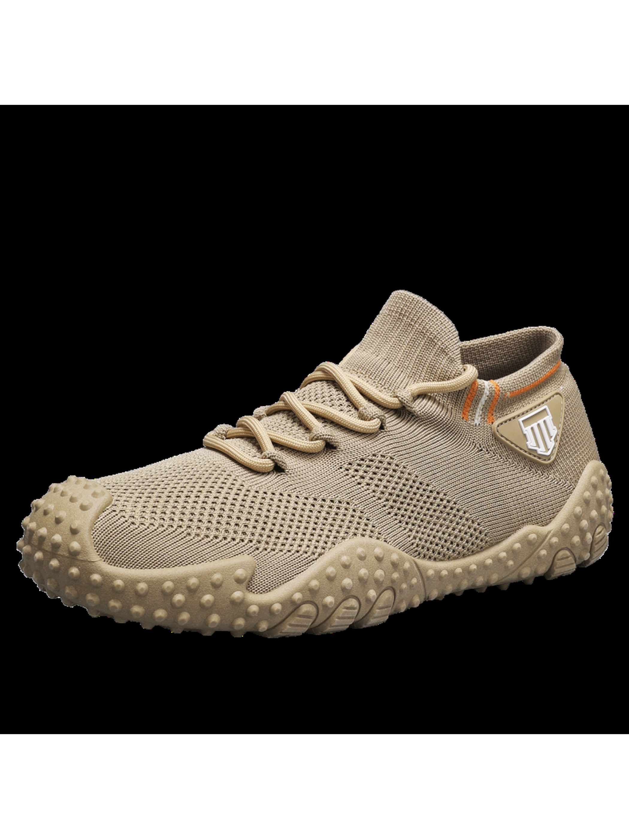 Khaki Plain Sports Sneakers